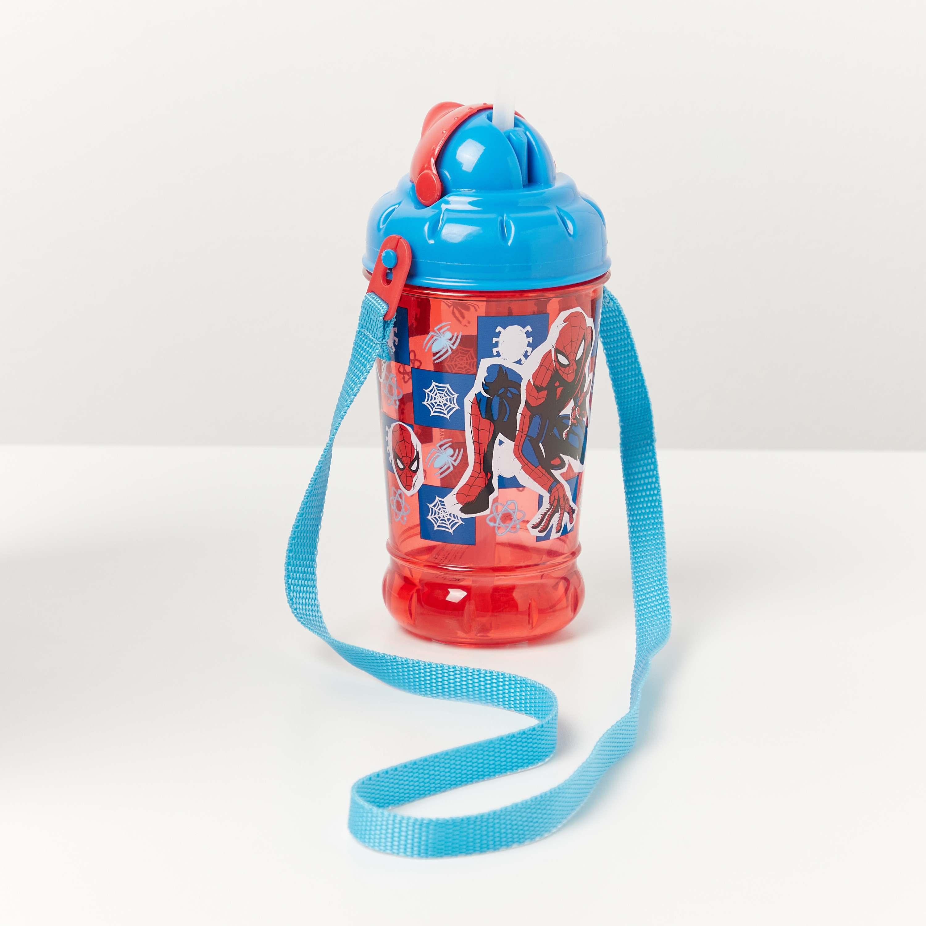 قارورة مياه ألومنيوم بطبعات سبايدرمان - 440 مل-baby-feeding-mealtimeessentials-image-2