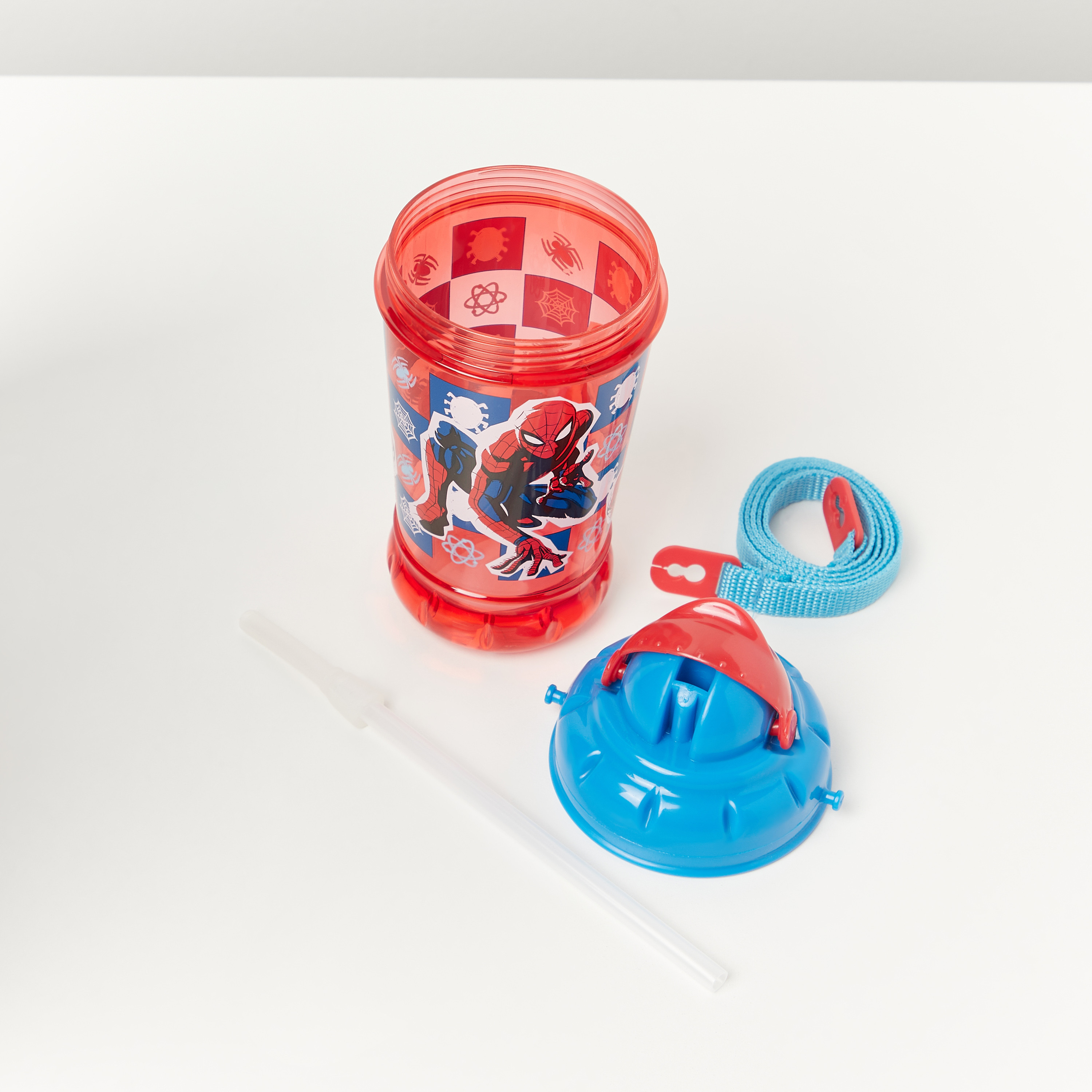 قارورة مياه ألومنيوم بطبعات سبايدرمان - 440 مل-baby-feeding-mealtimeessentials-image-5