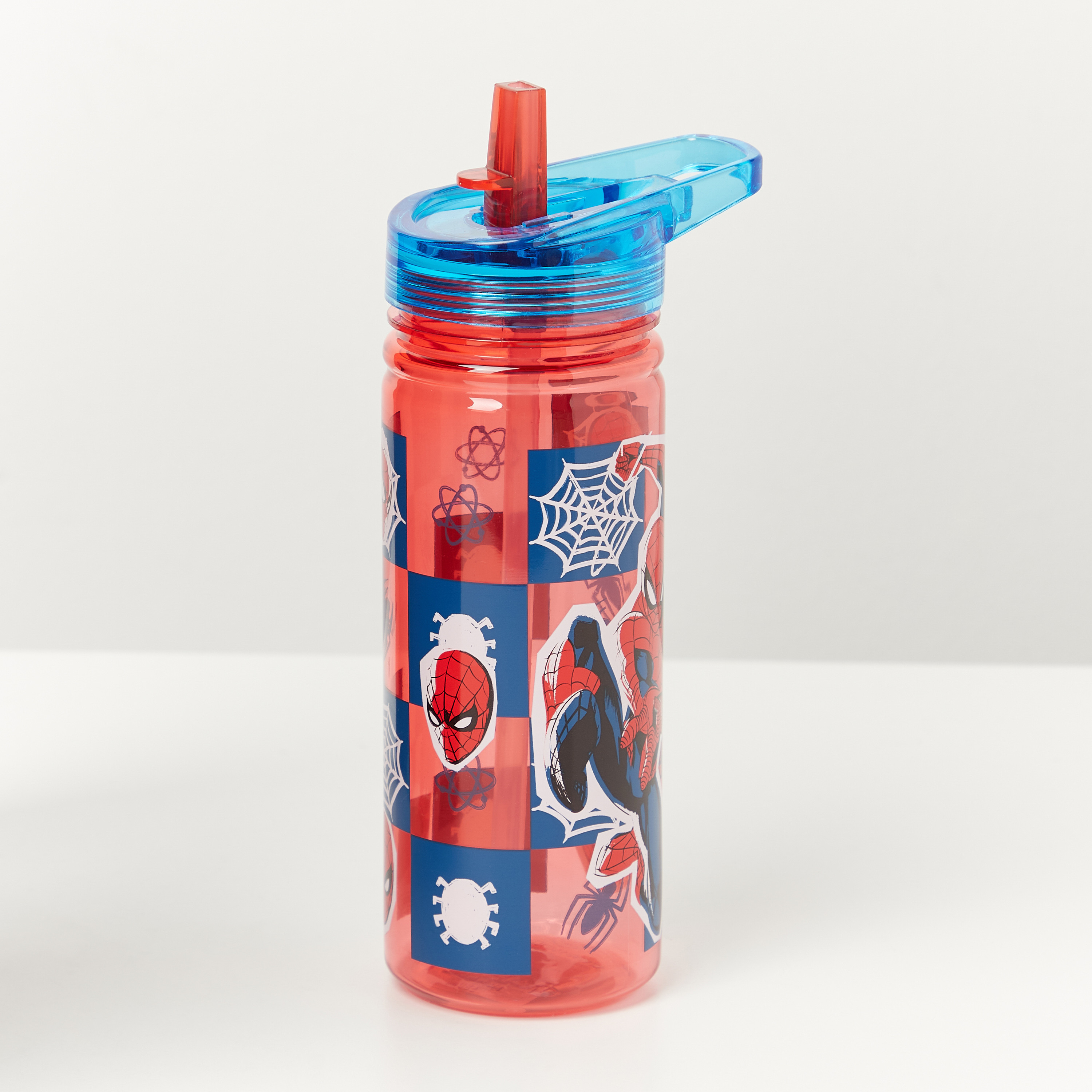 قارورة مياه إيكوزين بقشّة وطبعات سبايدر مان - 580 مل-baby-feeding-mealtimeessentials-image-3