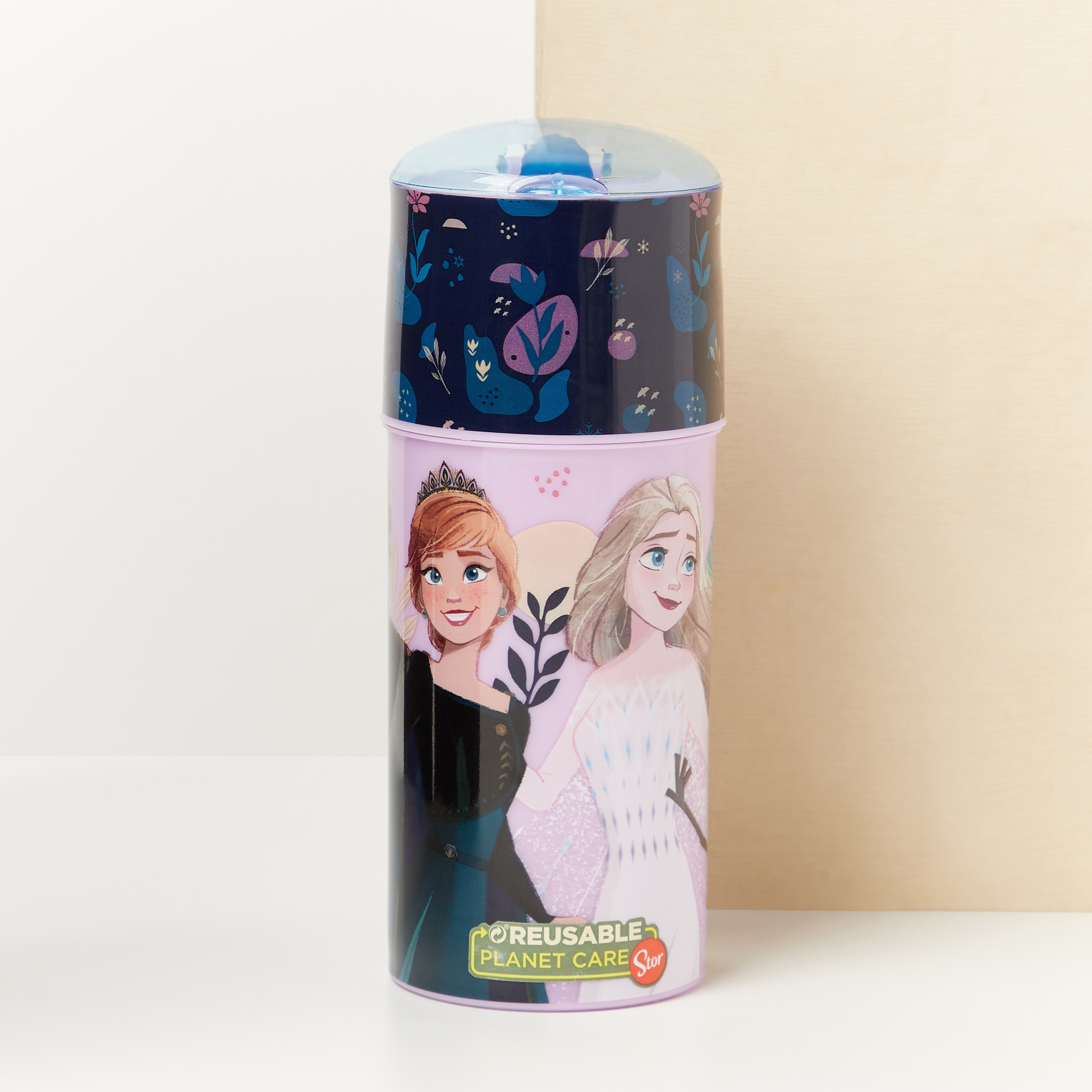 Disney Frozen Print Sipper Water Bottle - 350 ml-baby-feeding-mealtimeessentials-image-1