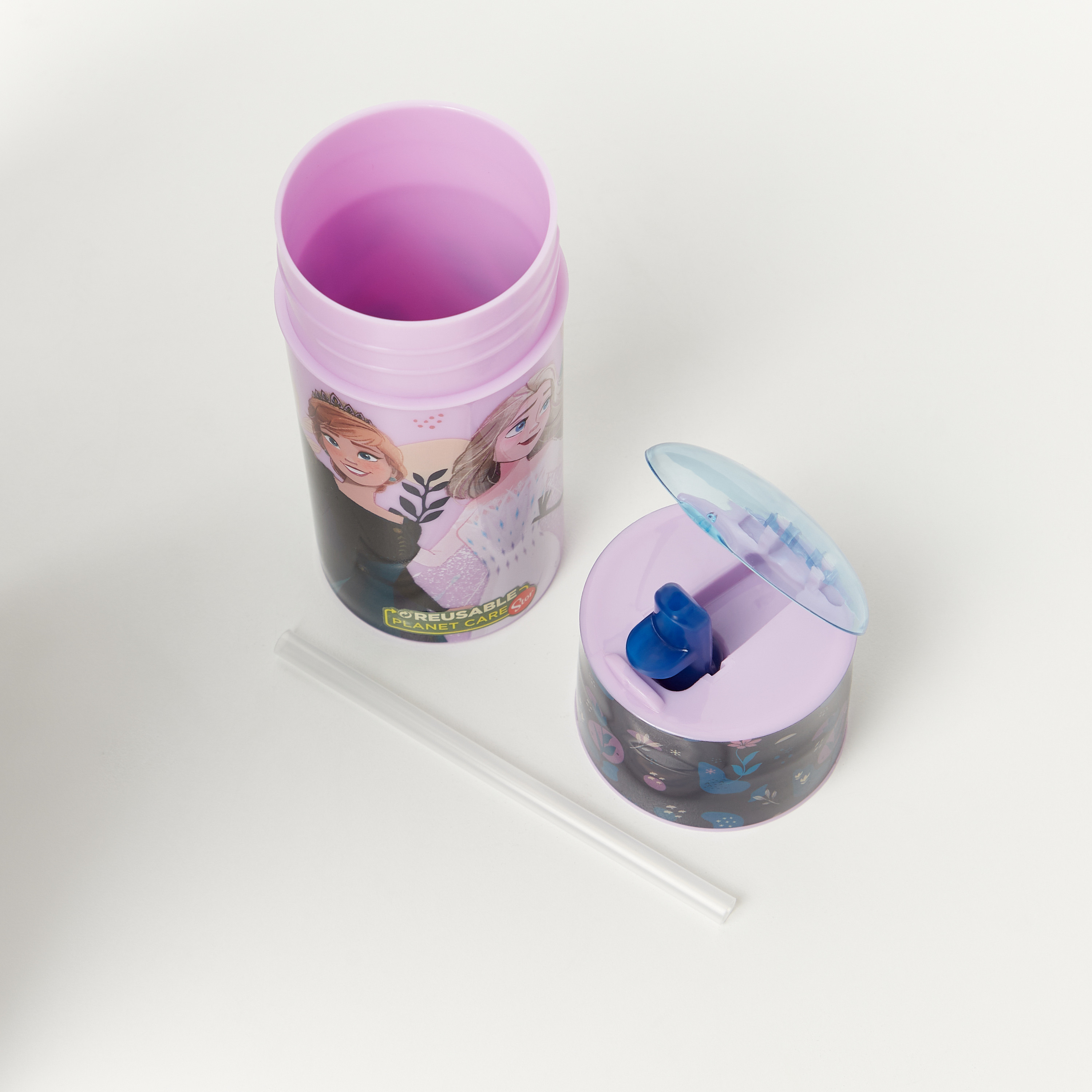 Disney Frozen Print Sipper Water Bottle - 350 ml-baby-feeding-mealtimeessentials-image-5