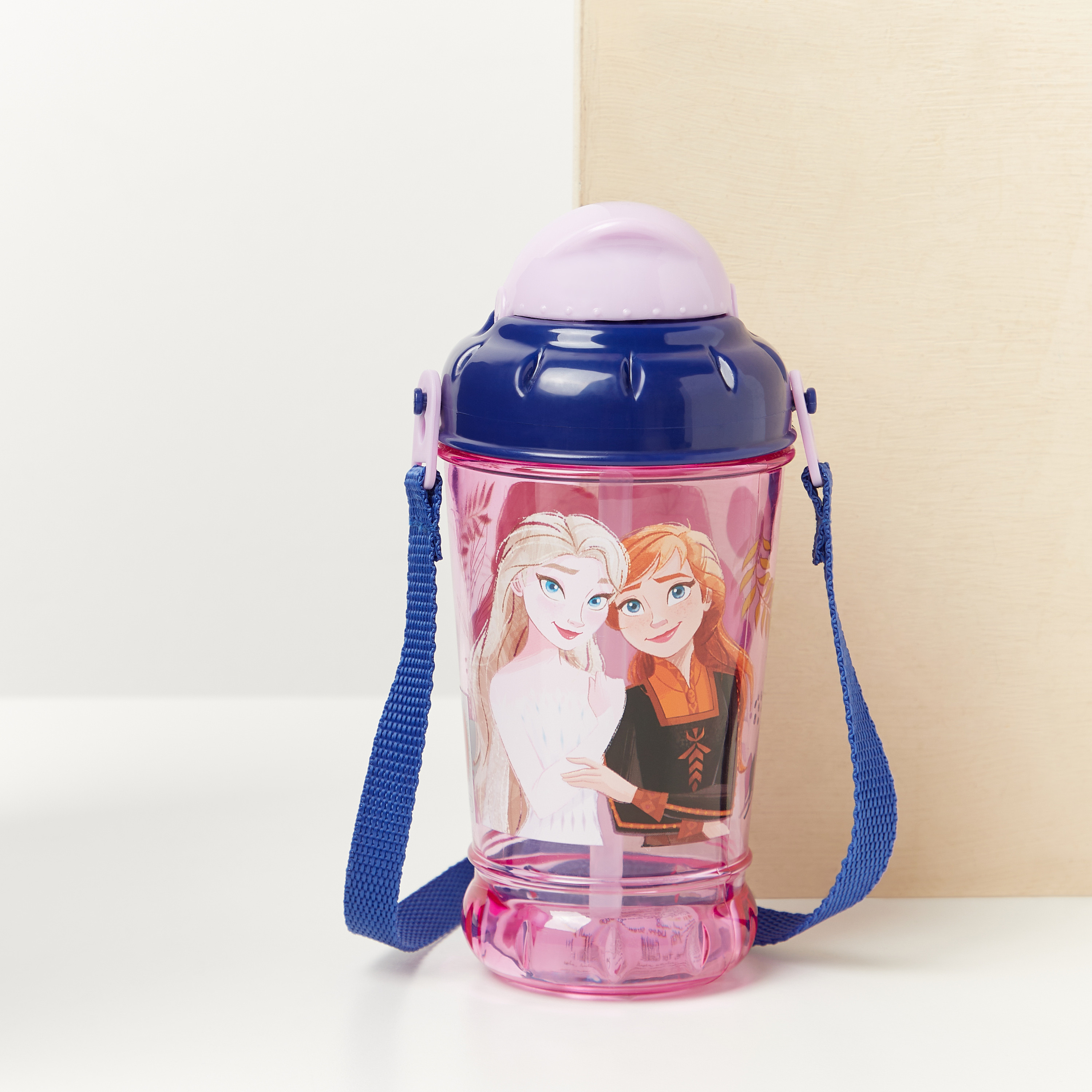 قارورة مياه بقشة وحزام وطبعات فروزن من ديزني - 440 مل-baby-feeding-mealtimeessentials-image-1