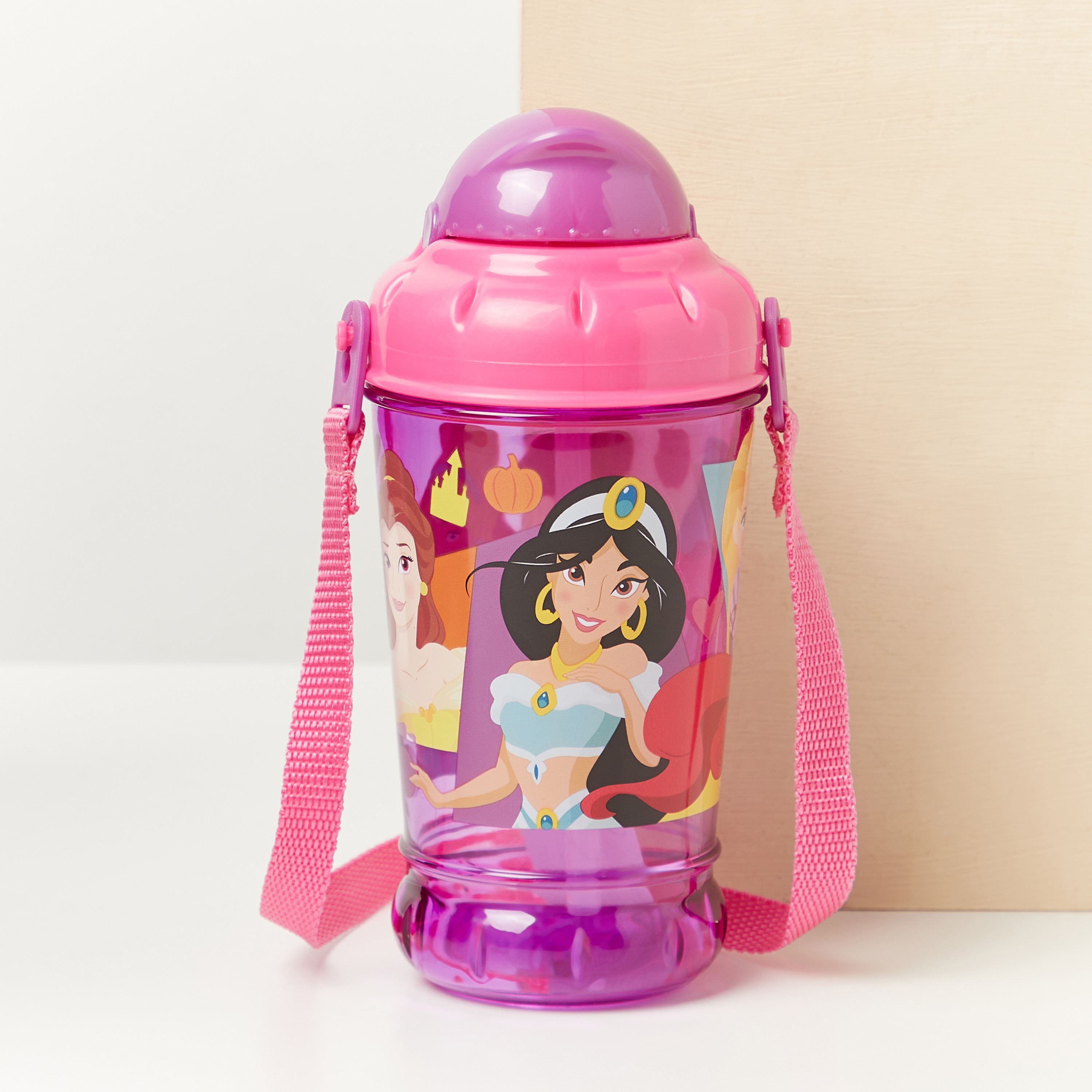 Disney Princess Print Sipper Water Bottle - 440 ml-baby-feeding-mealtimeessentials-image-1