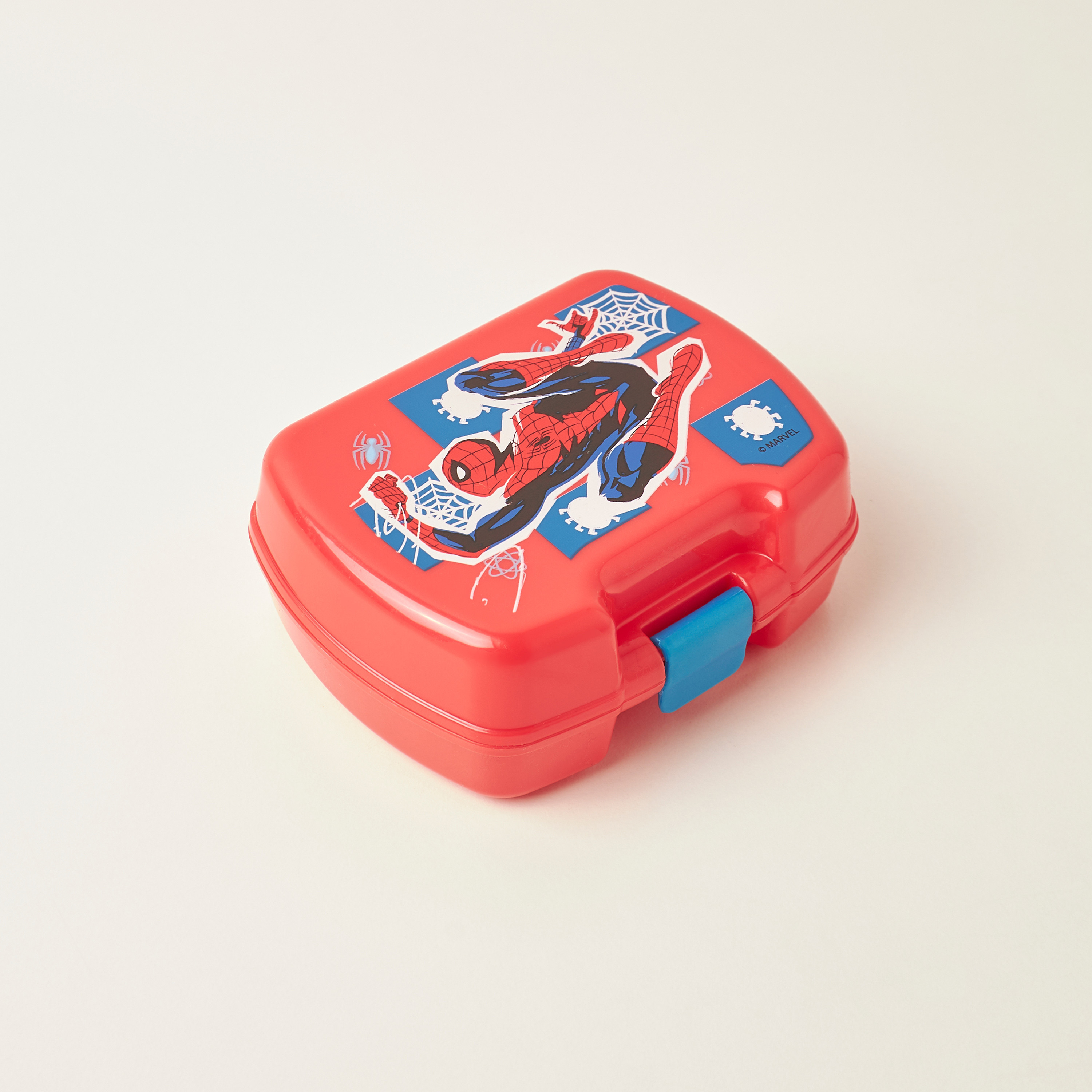 صندوق سناك بطبعات سبايدر مان وقفل مشبك-school-lunchessentials-lunchboxes-image-1