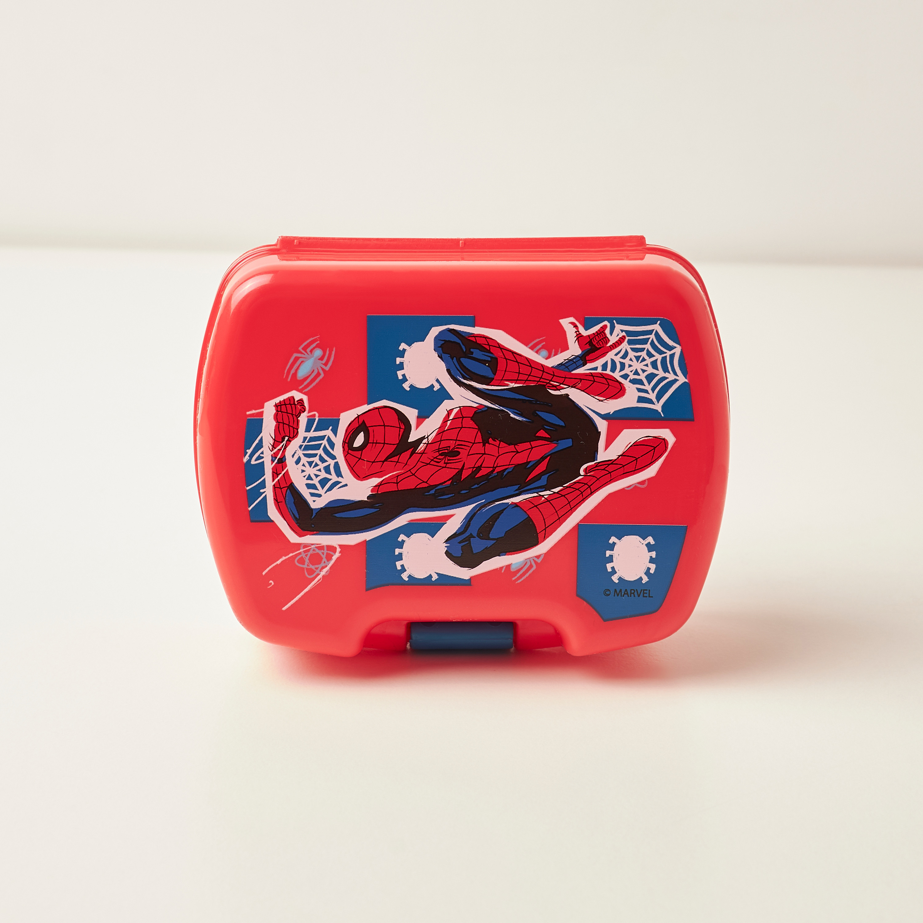 صندوق سناك بطبعات سبايدر مان وقفل مشبك-school-lunchessentials-lunchboxes-image-2