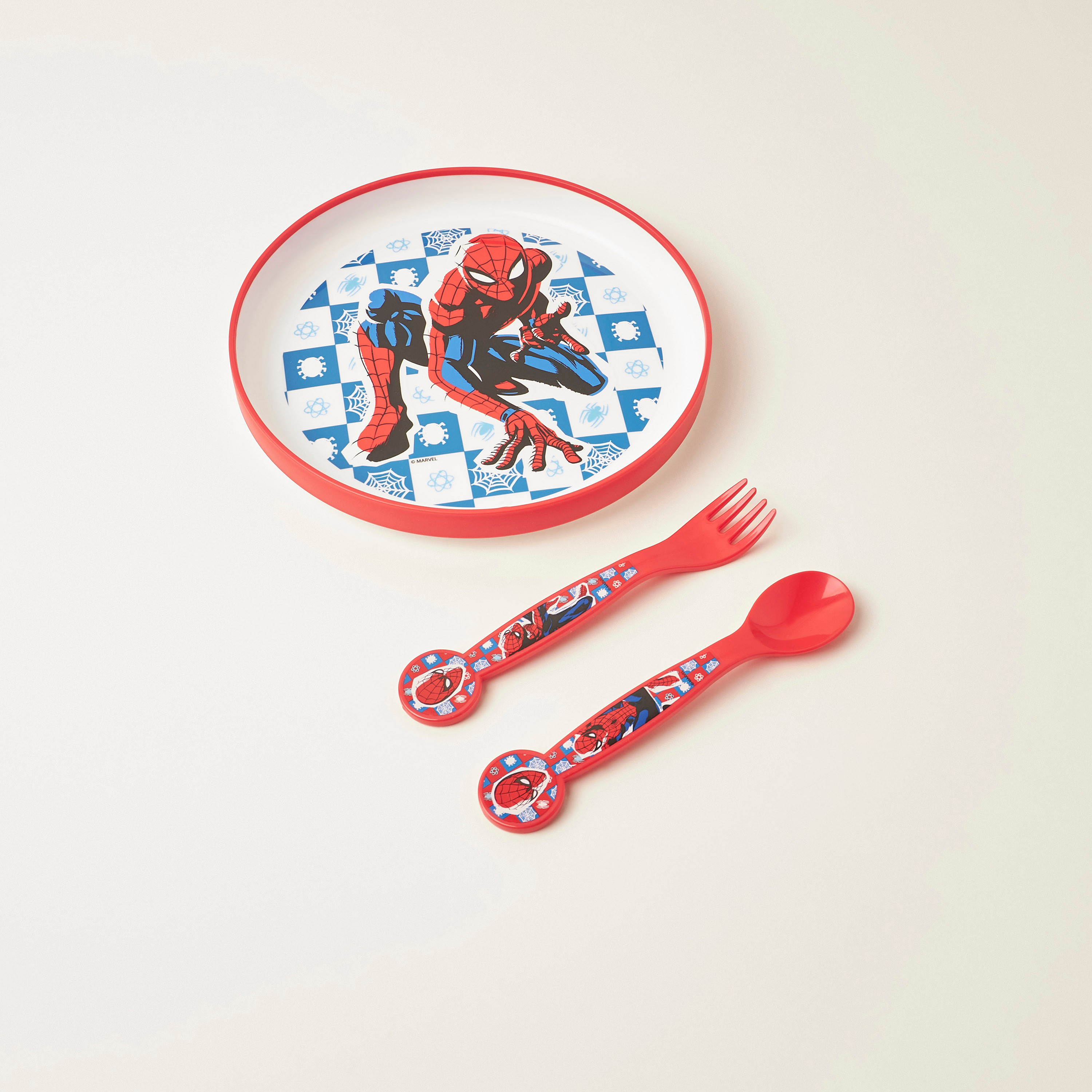 طقم أدوات مائدة - 5 قطع بطبعات سبايدر مان-baby-feeding-mealtimeessentials-image-2