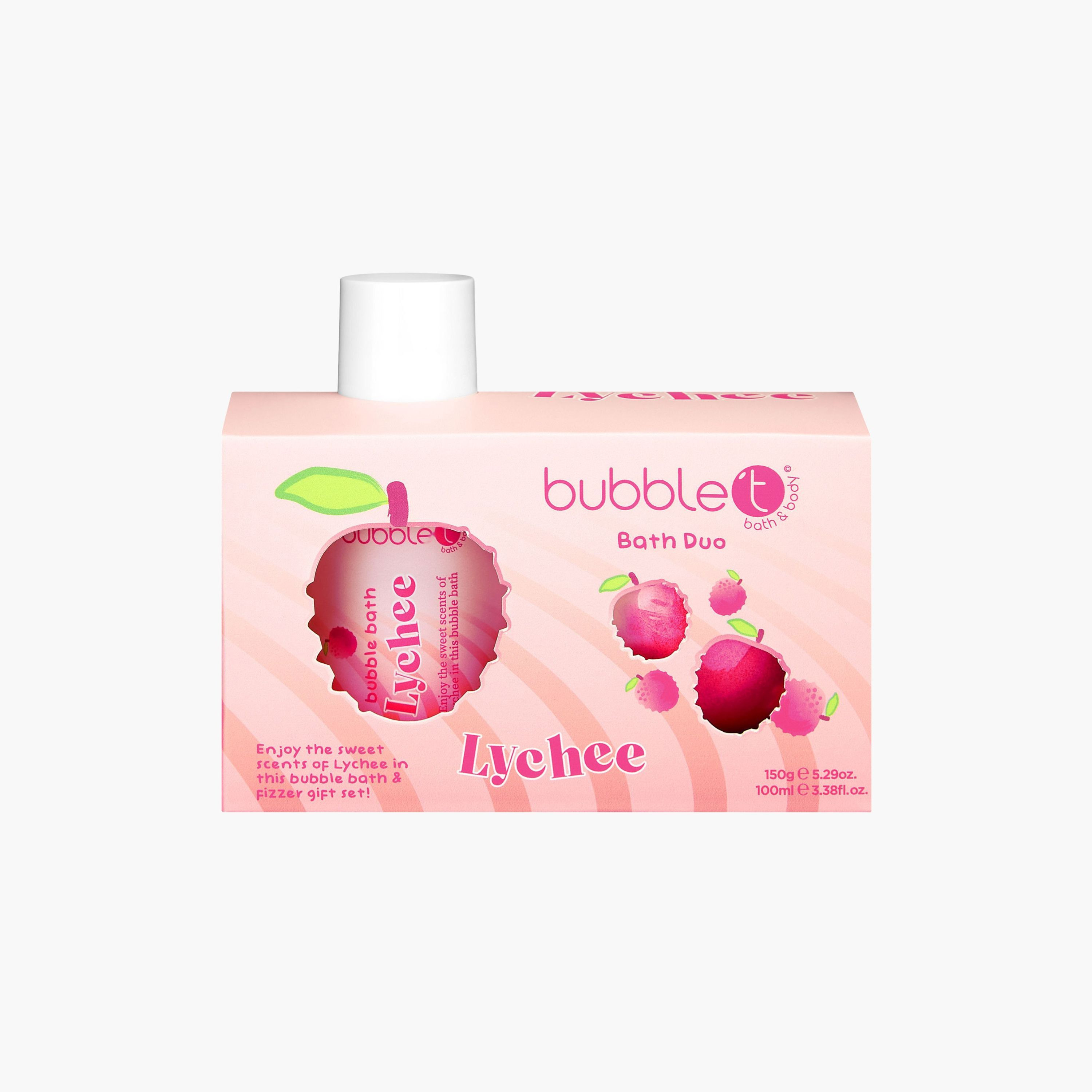 Bubble T Tastea Lychee Bath Bomb Fizzer-beautyandpersonalcare-bathandbody-bathandshower-bathsalts-image-1