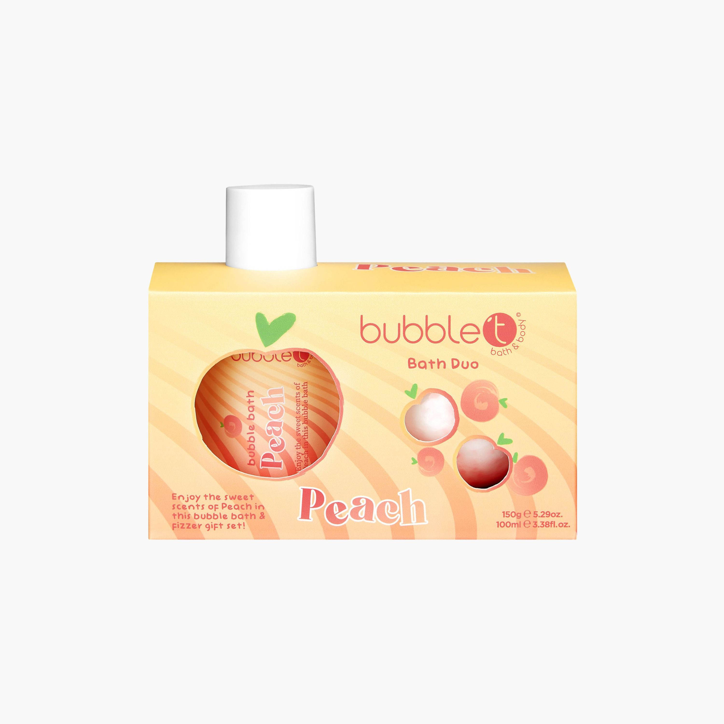 Bubble T Tastea Peach Bath Fizzer-beautyandpersonalcare-bathandbody-bathandshower-bathsalts-image-1