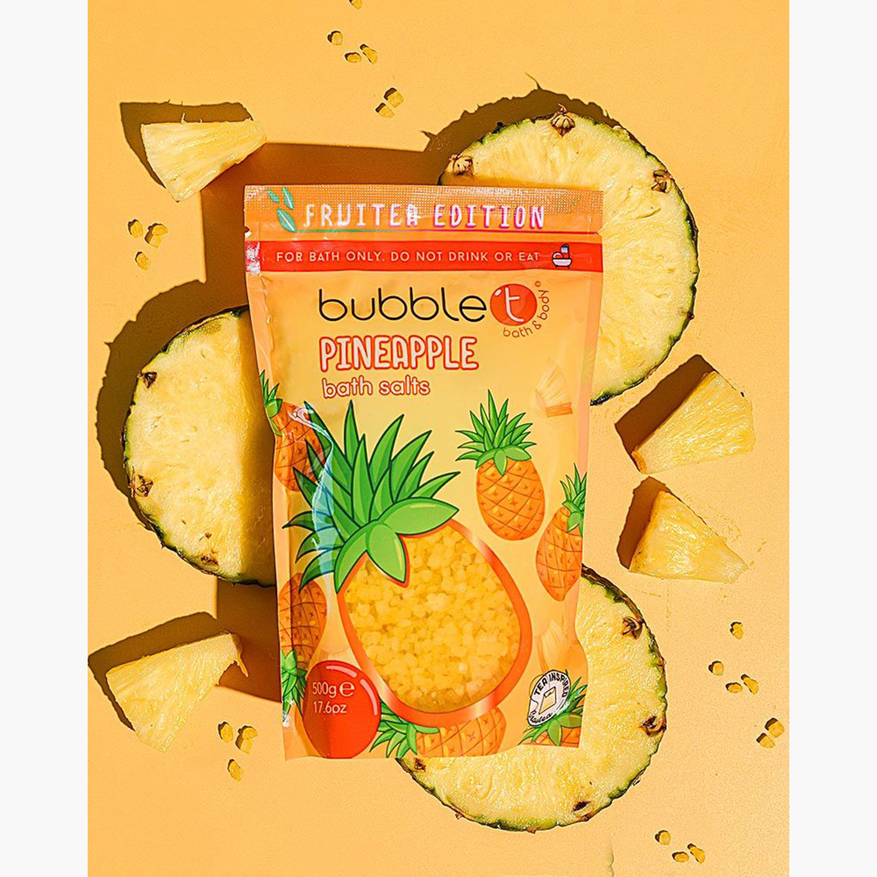 Bubble T Pineapple Bath Salts - 50 gms-beautyandpersonalcare-bathandbody-bathandshower-bathsalts-image-1