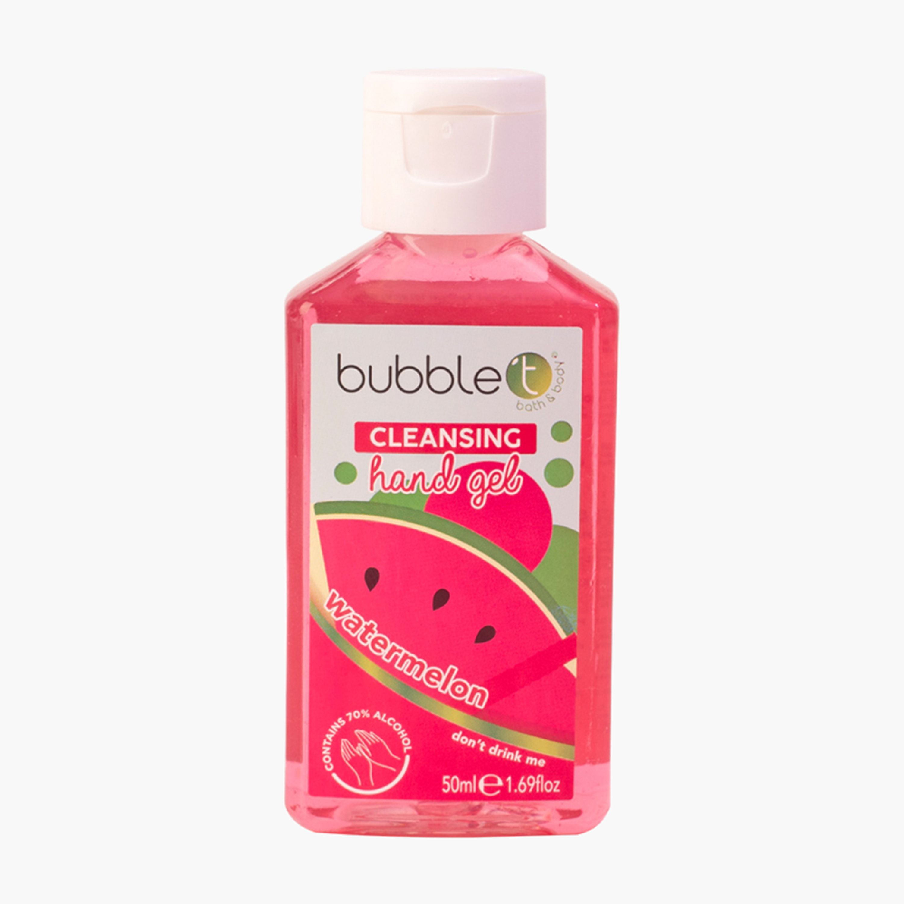 Bubble T Watermelon Cleansing Hand Gel - 50 ml-beautyandpersonalcare-bathandbody-hygieneessentials-image-1