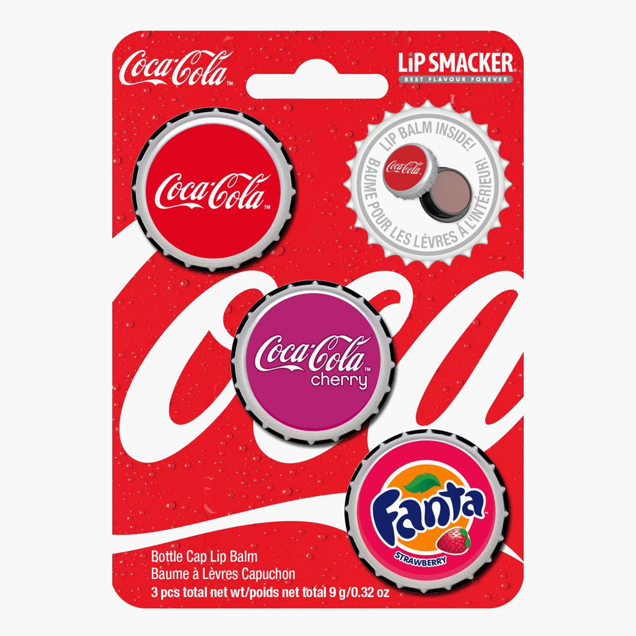 Lip Smacker 3-Piece Coke Bottle Cap Lip Balm Set-beautyandpersonalcare-skin-lipcare-image-1