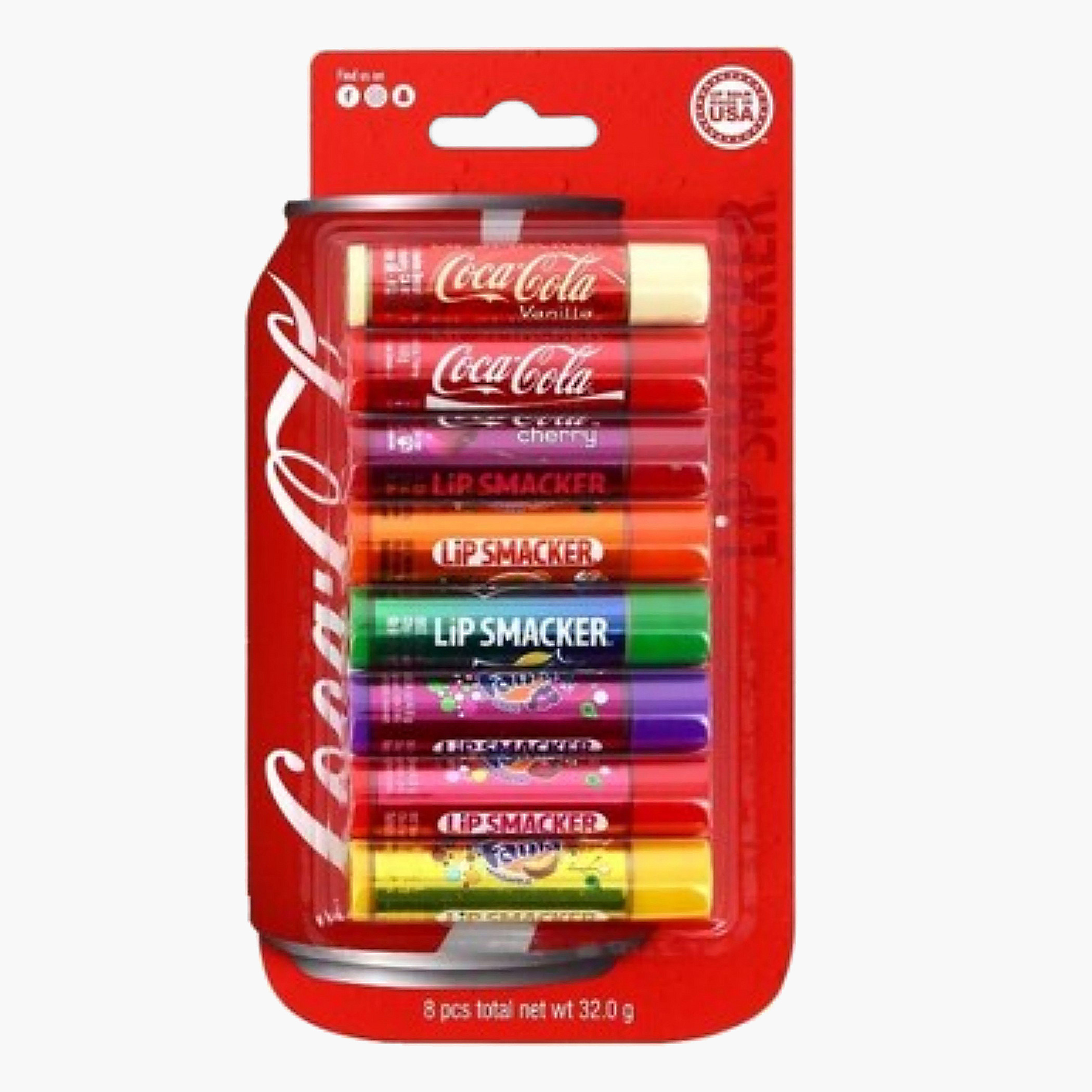 Lip Smacker 8-Piece Coca Cola Lip Balm Set-beautyandpersonalcare-skin-lipcare-image-1
