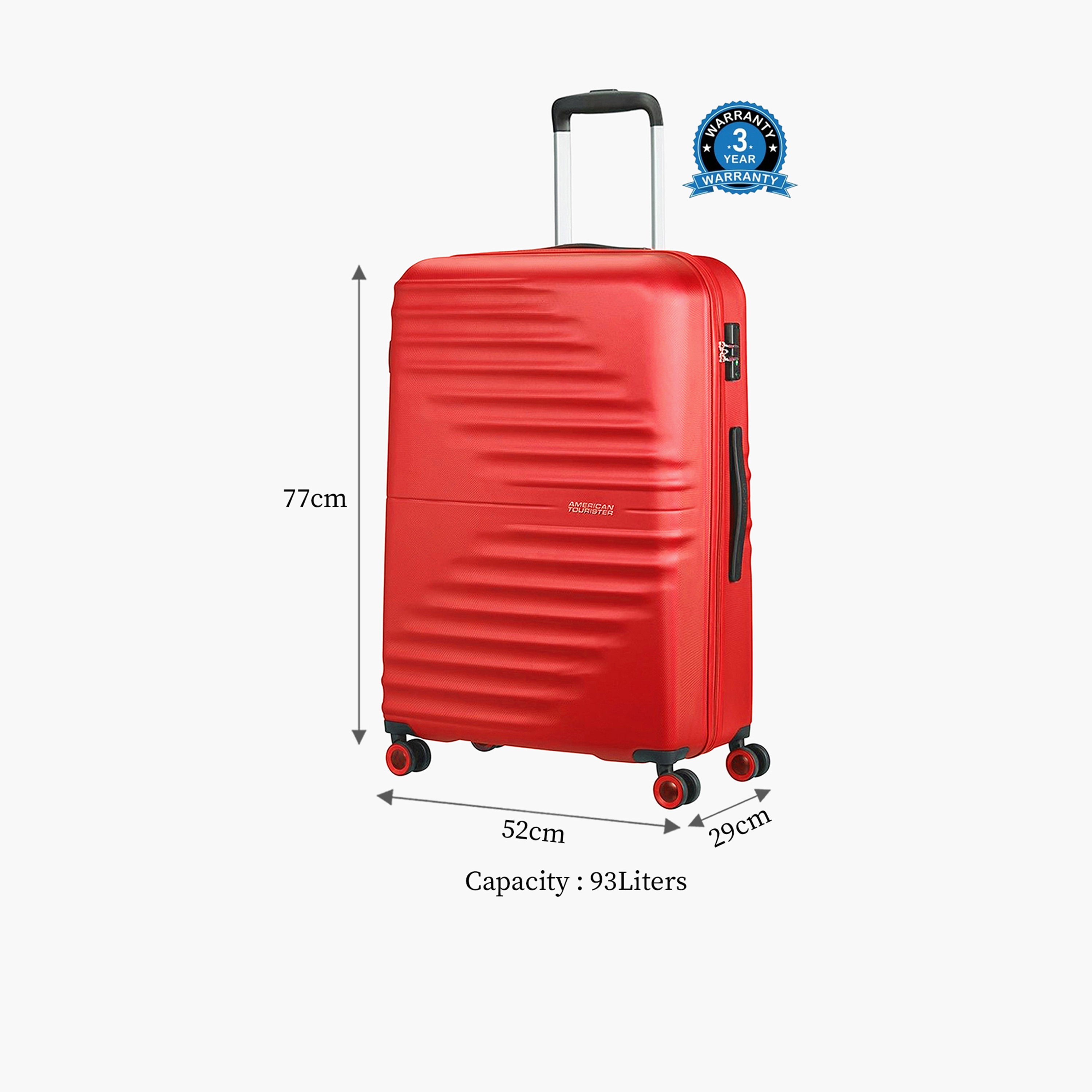 American Tourister Twist Waves 77 CM Large Check-in ABS Hardcase 4-Wheeler Trolley Bag with TSA Lock | QC6X00008-travel-luggagesandbags-luggage-image-2