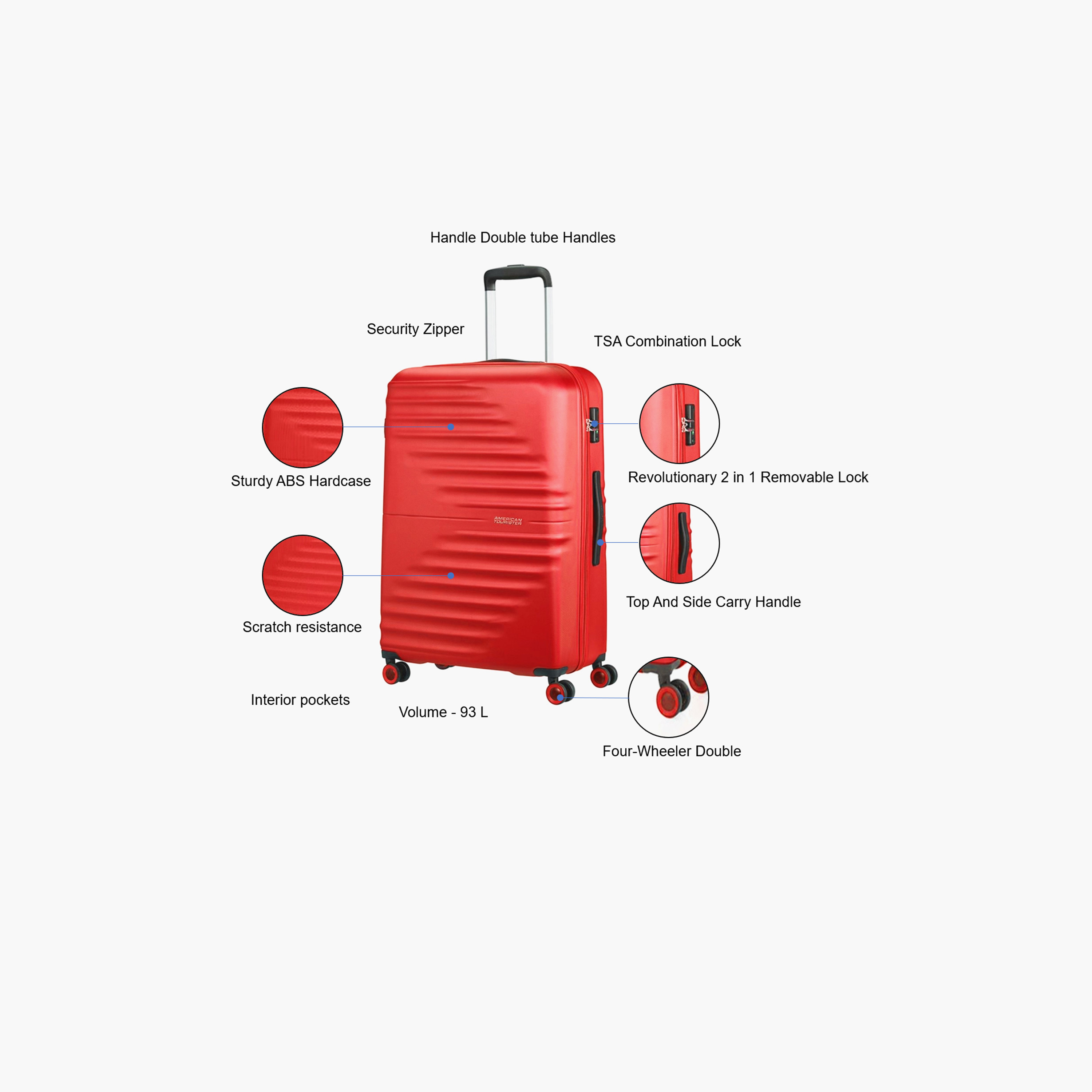 American Tourister Twist Waves 77 CM Large Check-in ABS Hardcase 4-Wheeler Trolley Bag with TSA Lock | QC6X00008-travel-luggagesandbags-luggage-image-3