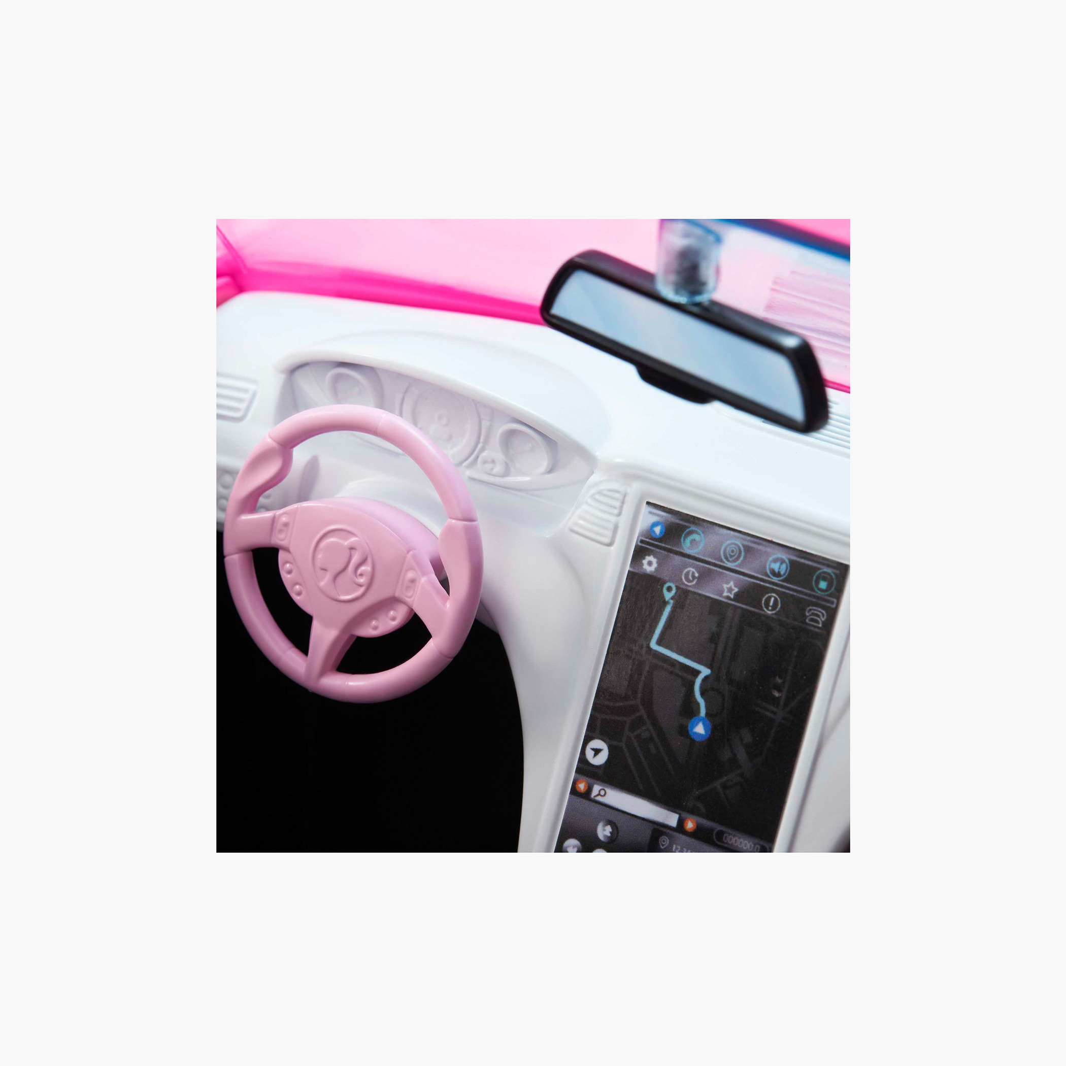 Barbie Convertible 2-Seater Car with Rolling Wheels & Realistic Details, Gift for 3 to 7 Year Olds-toys-dollsandplaysets-dollplaysets-image-4