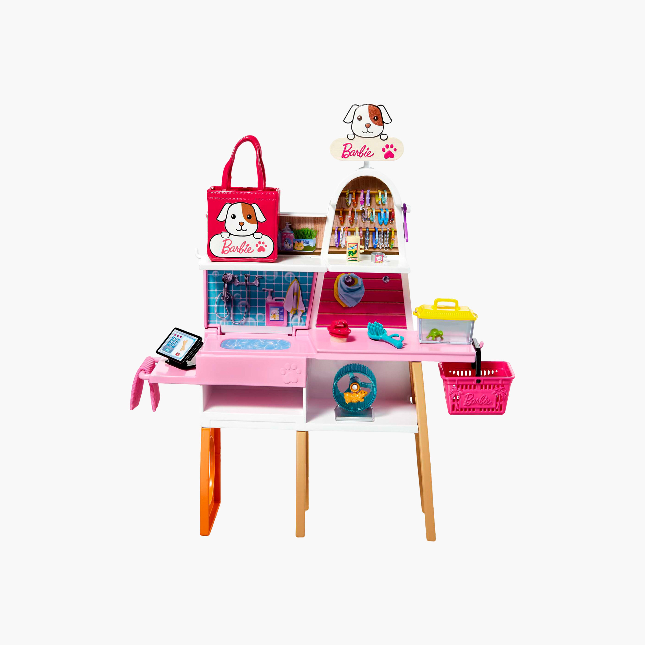 Barbie Doll and 4 Pet Boutique Playset with Color-Change Grooming Feature, Great for 3 to 7 Years-toys-dollsandplaysets-dollplaysets-image-4