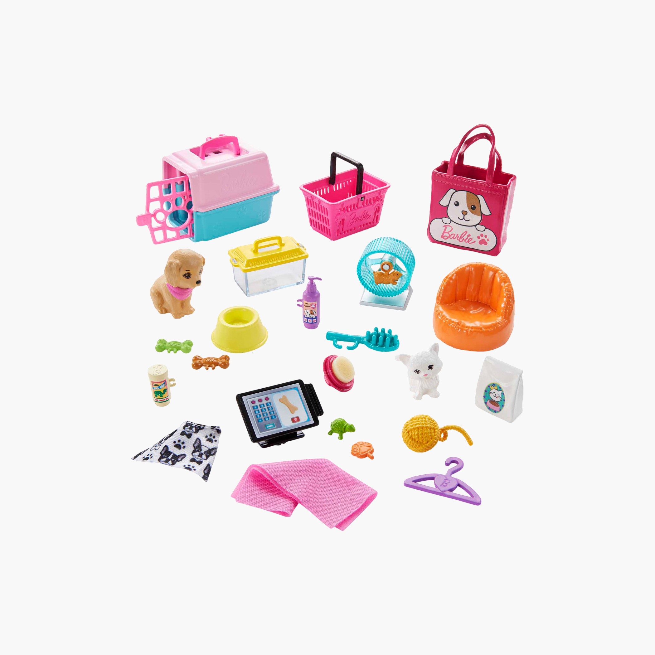 Barbie Doll and 4 Pet Boutique Playset with Color-Change Grooming Feature, Great for 3 to 7 Years-toys-dollsandplaysets-dollplaysets-image-5
