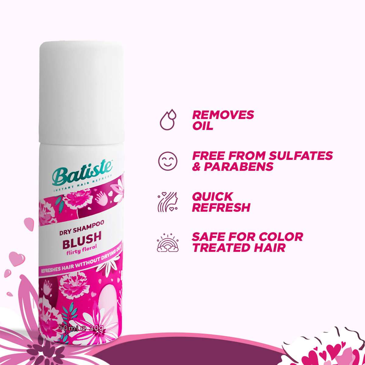 Batiste Blush Dry Shampoo - 50 ml-beautyandpersonalcare-hair-haircare-dryshampoos-image-3