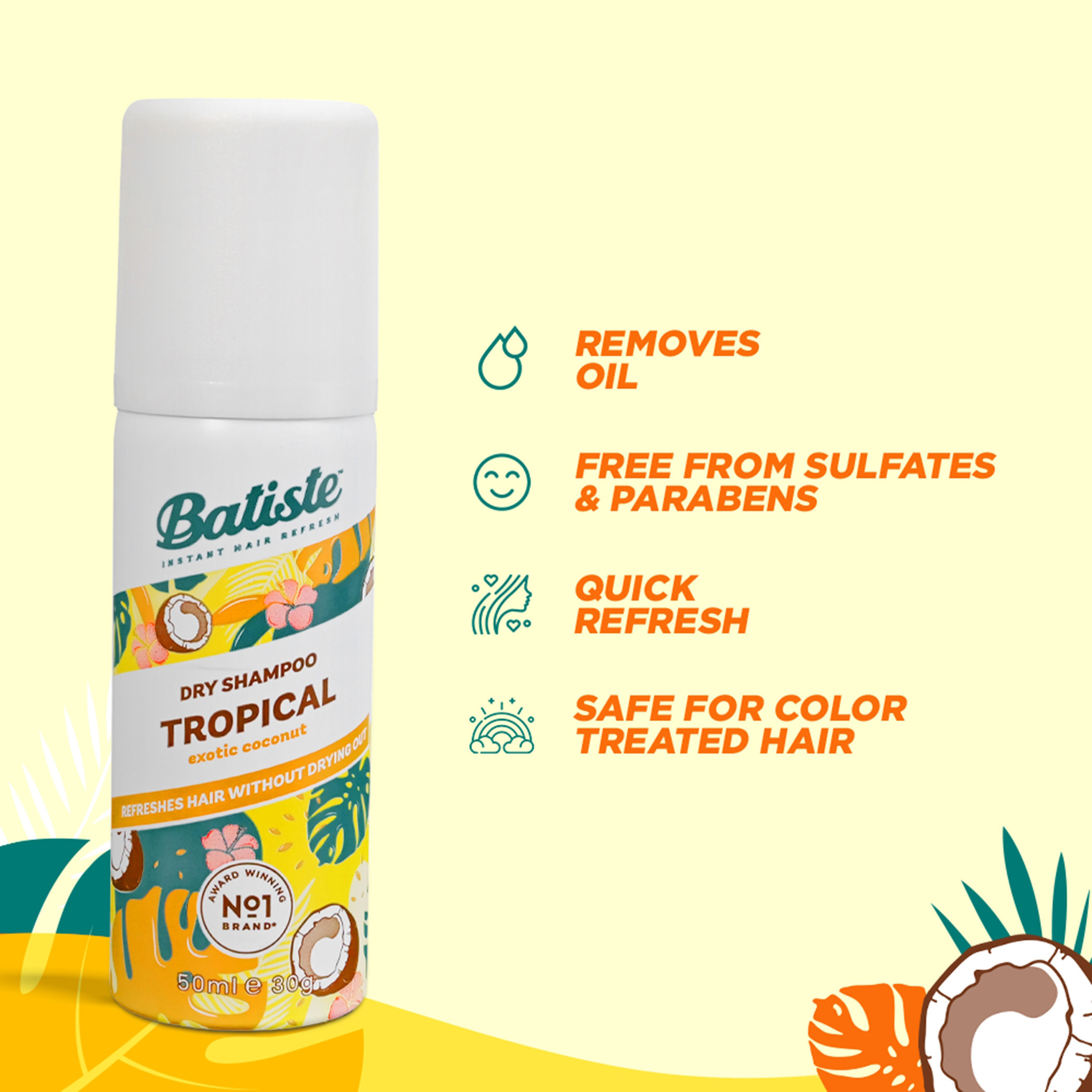 Batiste Tropical Dry Shampoo - 50 ml-beautyandpersonalcare-hair-haircare-dryshampoos-image-3