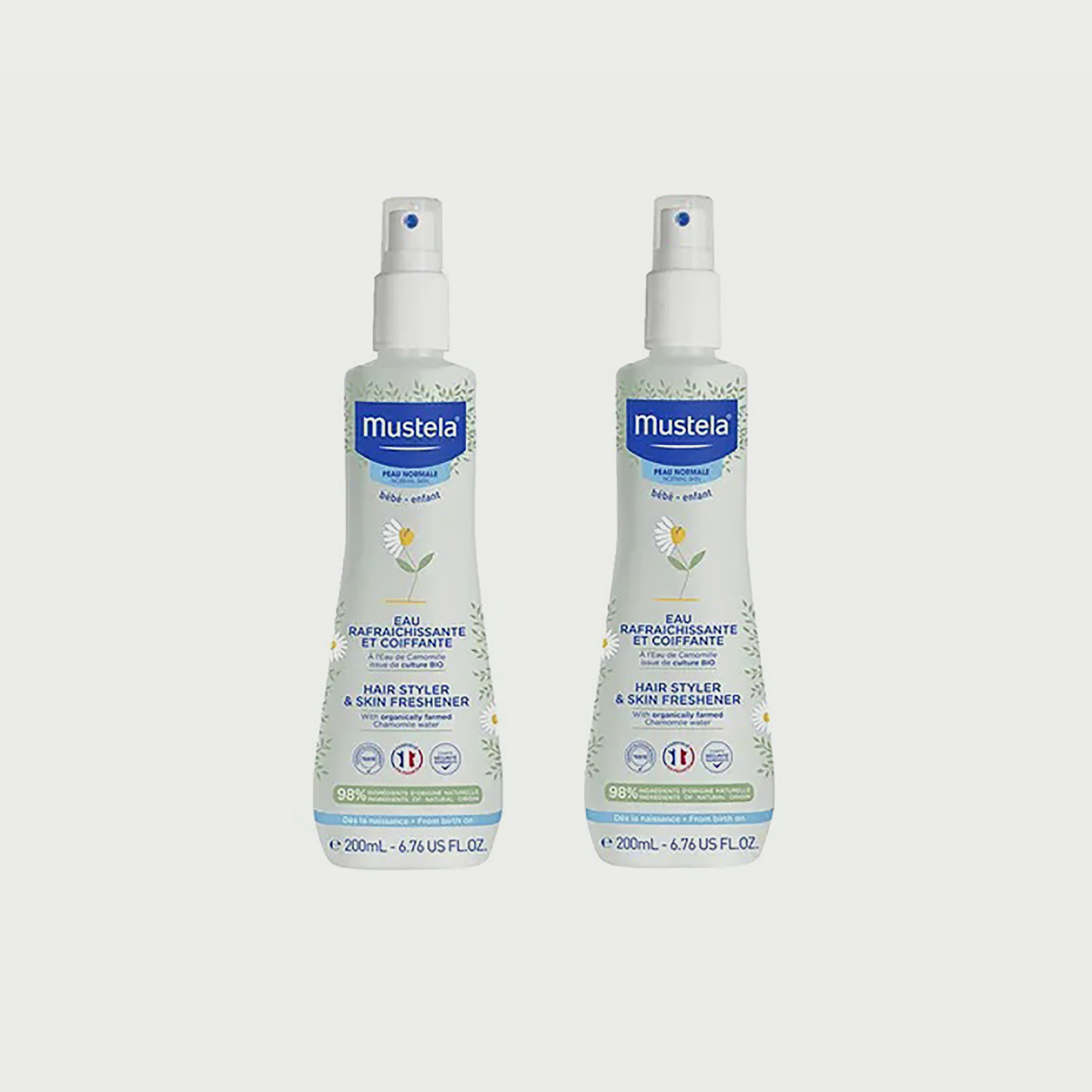 Mustela Pack of 2 Skin Freshener Hair, 200ml-baby-bathandcare-hairbodyskincare-image-1