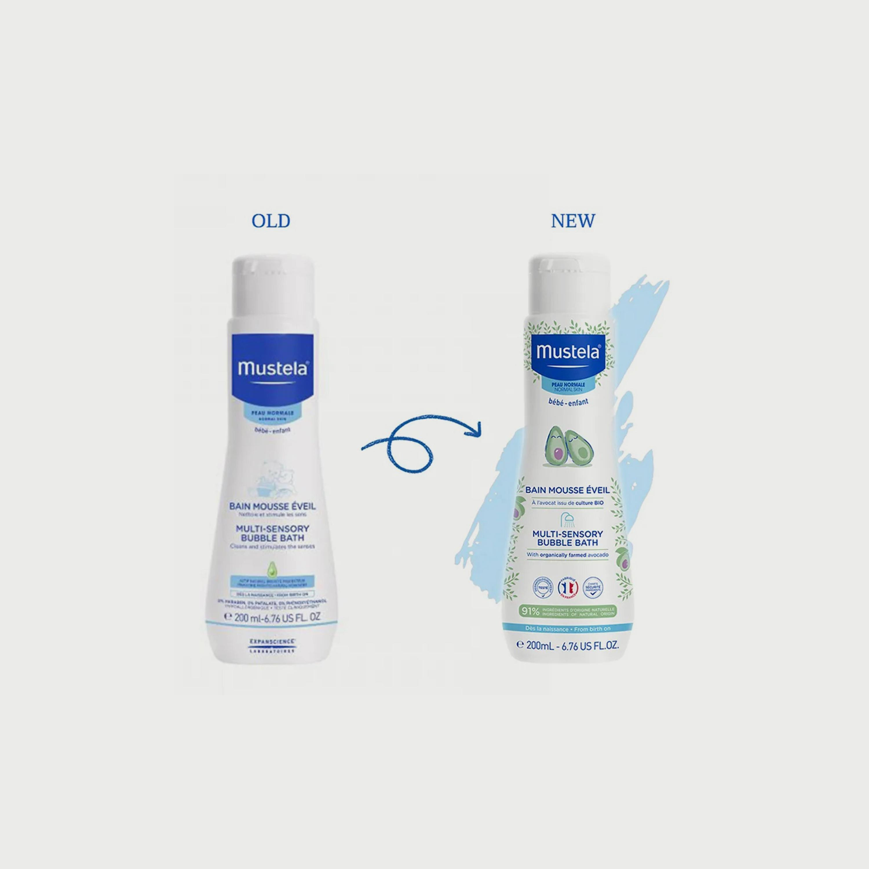 Mustela Pack of 2 Multi-Sensory Bubble Bath, 200ml-baby-bathandcare-hairbodyskincare-image-4