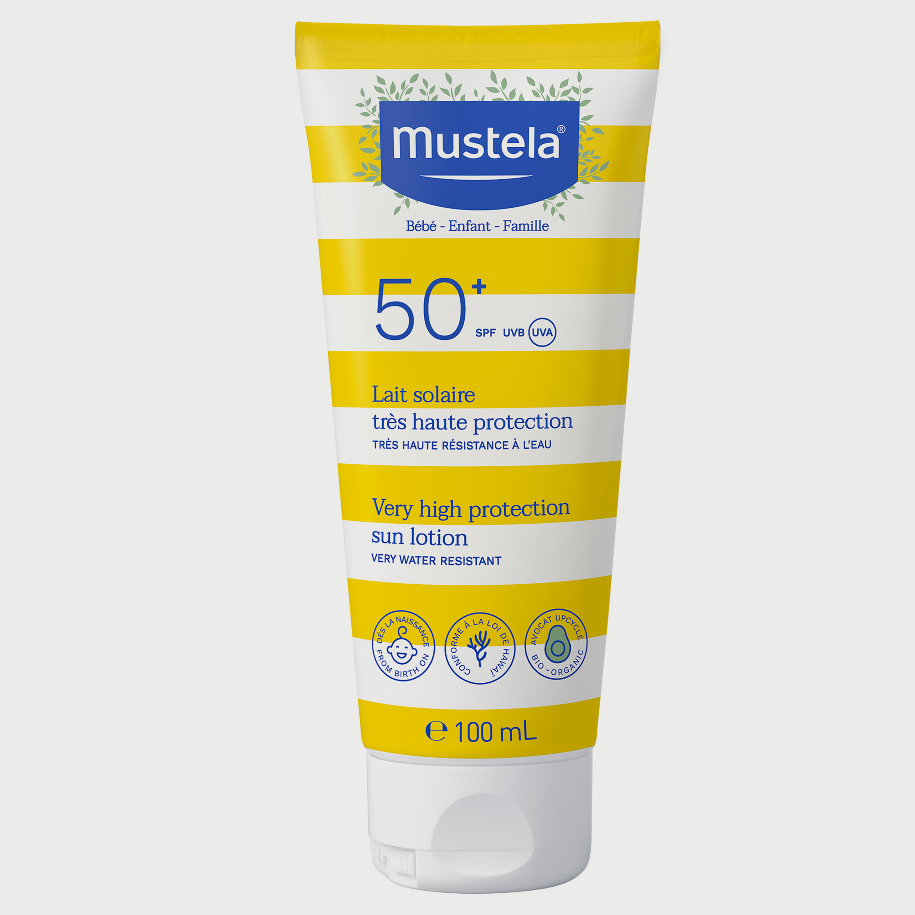 Mustela Pack of 2 SPF 50+ Sun Lotion, 100ml-baby-bathandcare-hairbodyskincare-lotionsandcreams-image-2