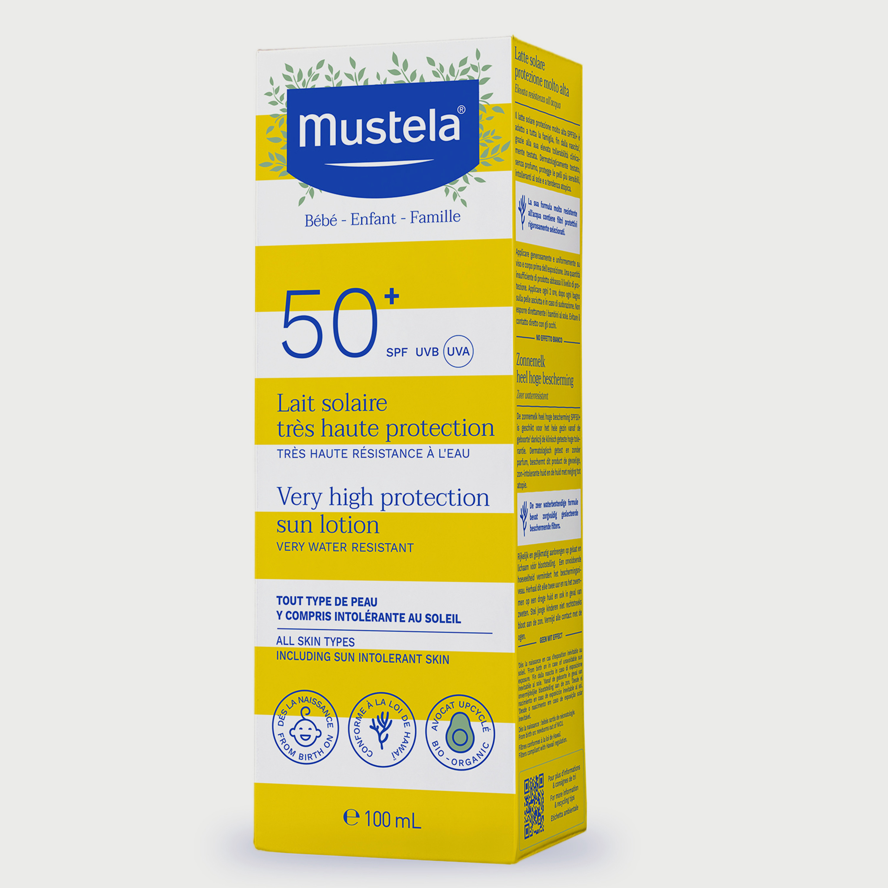 Mustela Pack of 2 SPF 50+ Sun Lotion, 100ml-baby-bathandcare-hairbodyskincare-lotionsandcreams-image-4
