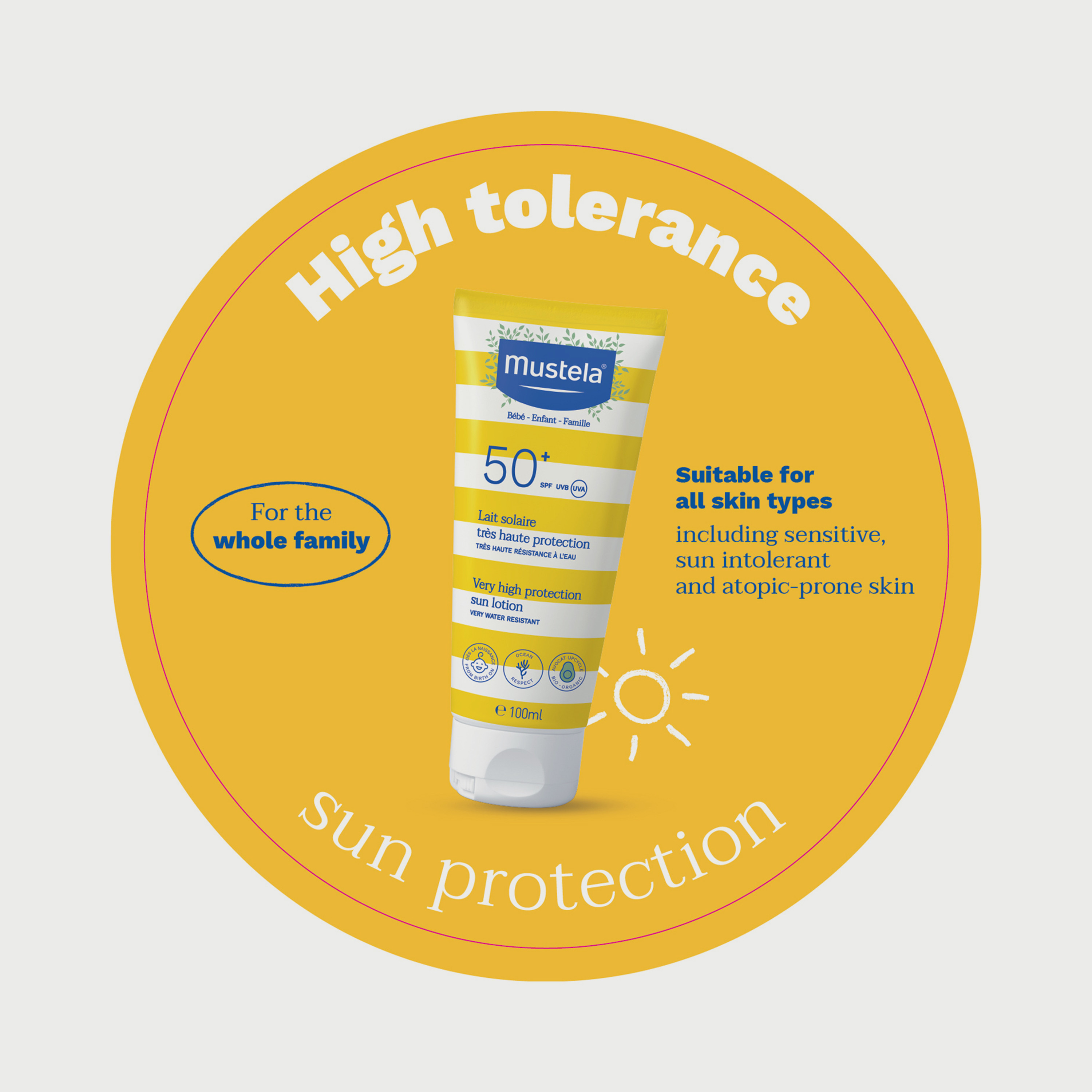 Mustela Pack of 2 SPF 50+ Sun Lotion, 100ml-baby-bathandcare-hairbodyskincare-lotionsandcreams-image-5