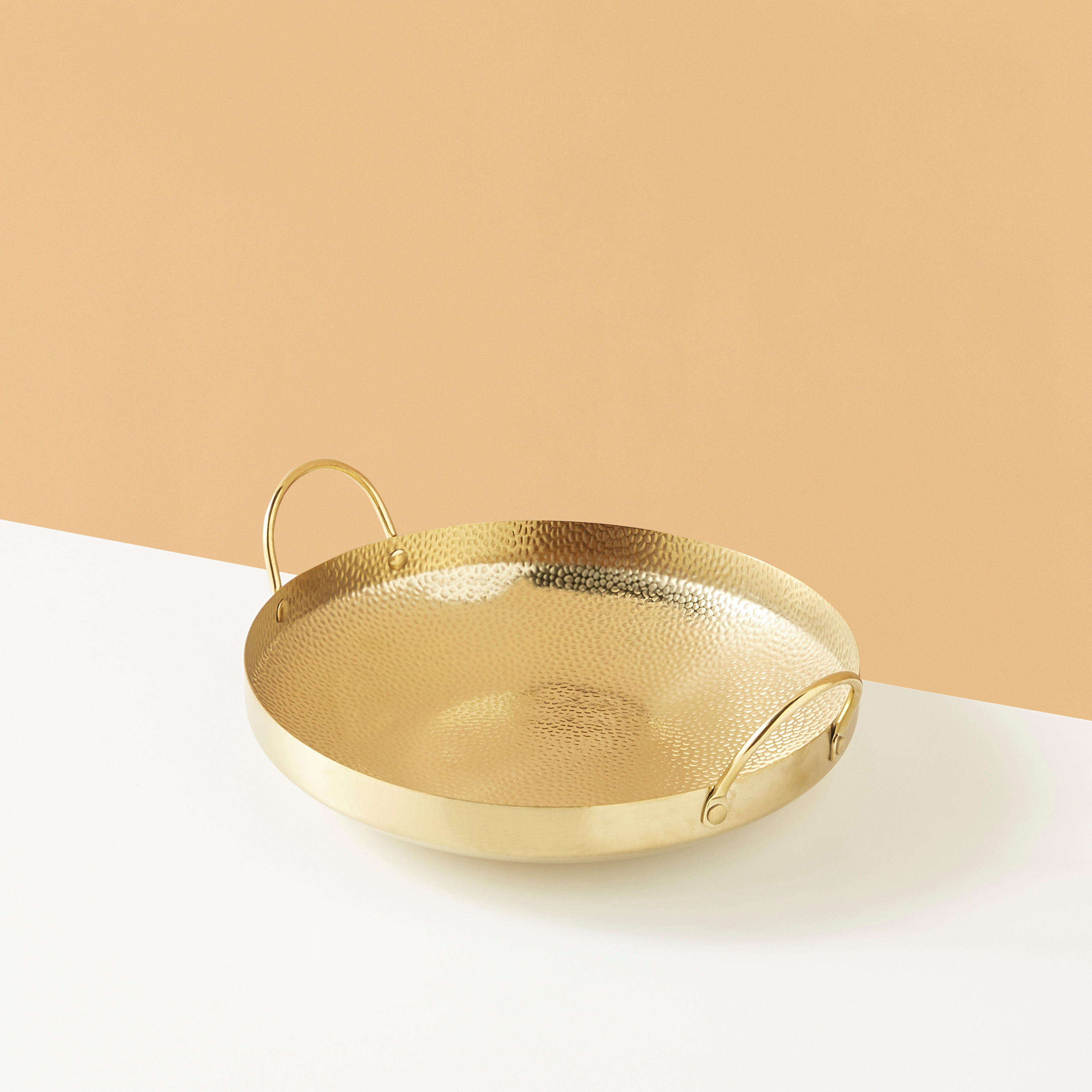 صينية مستديرة بارزة الملمس بمقبض - 30 سم-household-dining-serveware-servingtrays-image-2