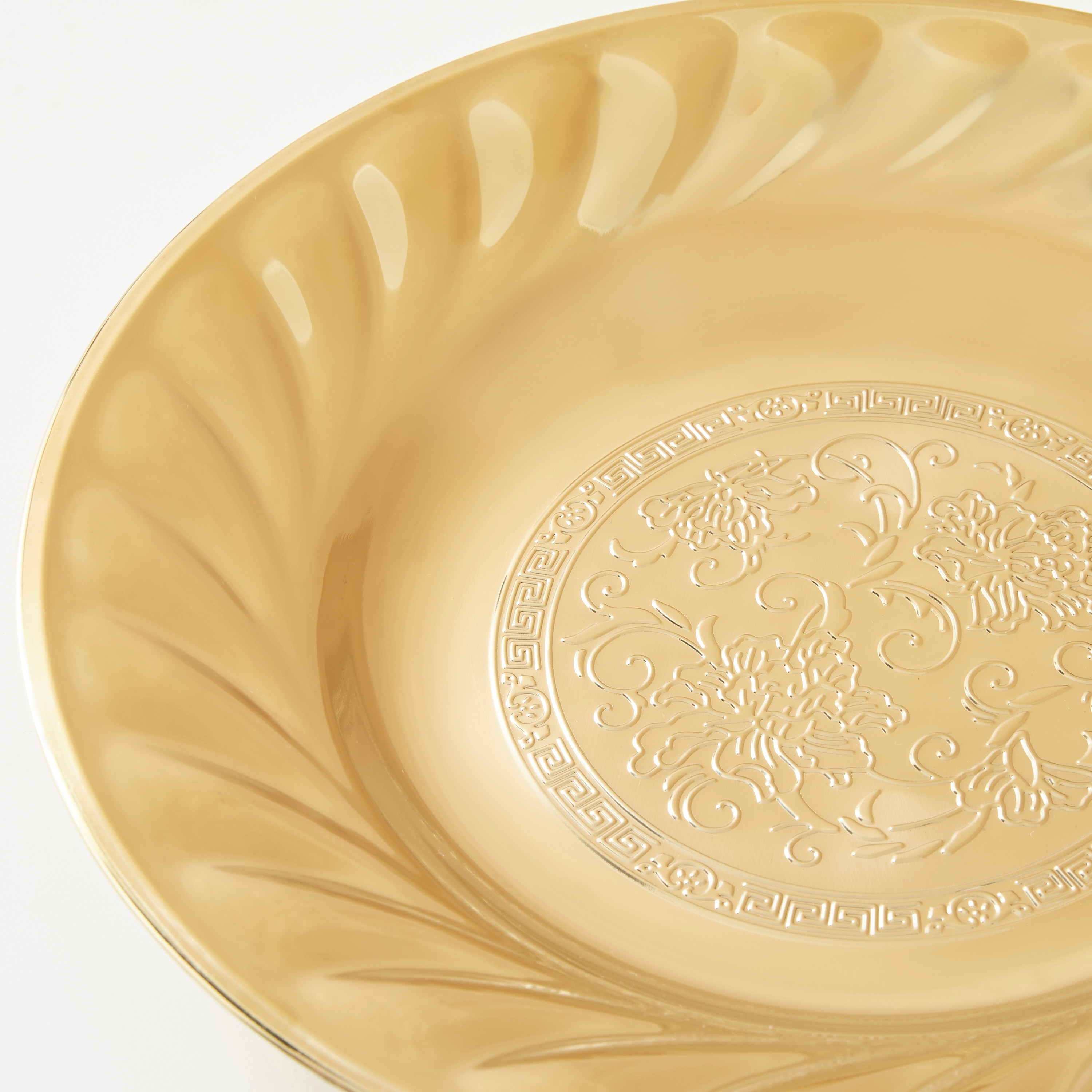 صينية ديكور بارزة الملمس مستديرة - 30x30x4 سم-household-dining-serveware-servingtrays-image-3