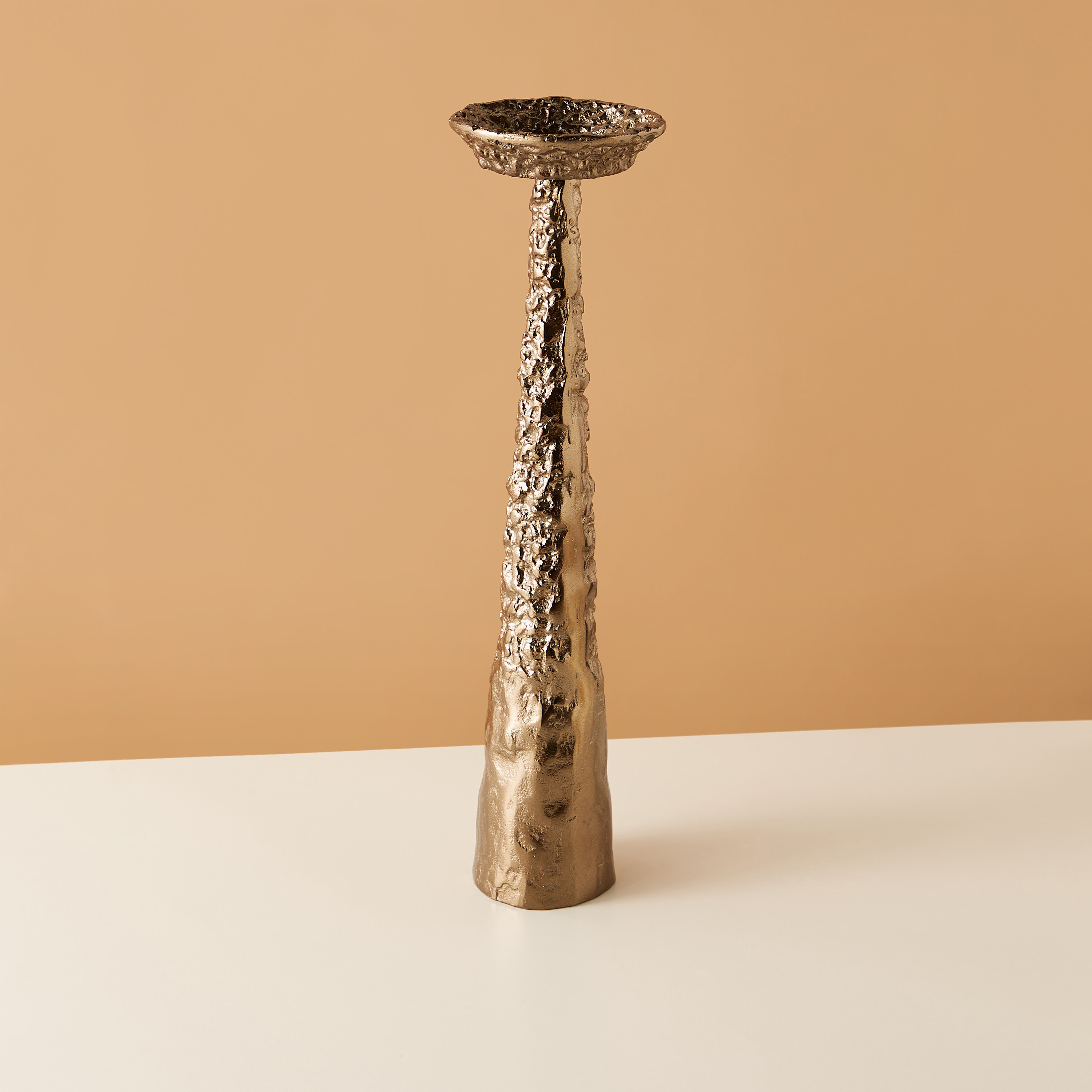 Aluminium Pillar Candleholder - 13x13x51 cms-household-decor-candleholdersandlanterns-image-3