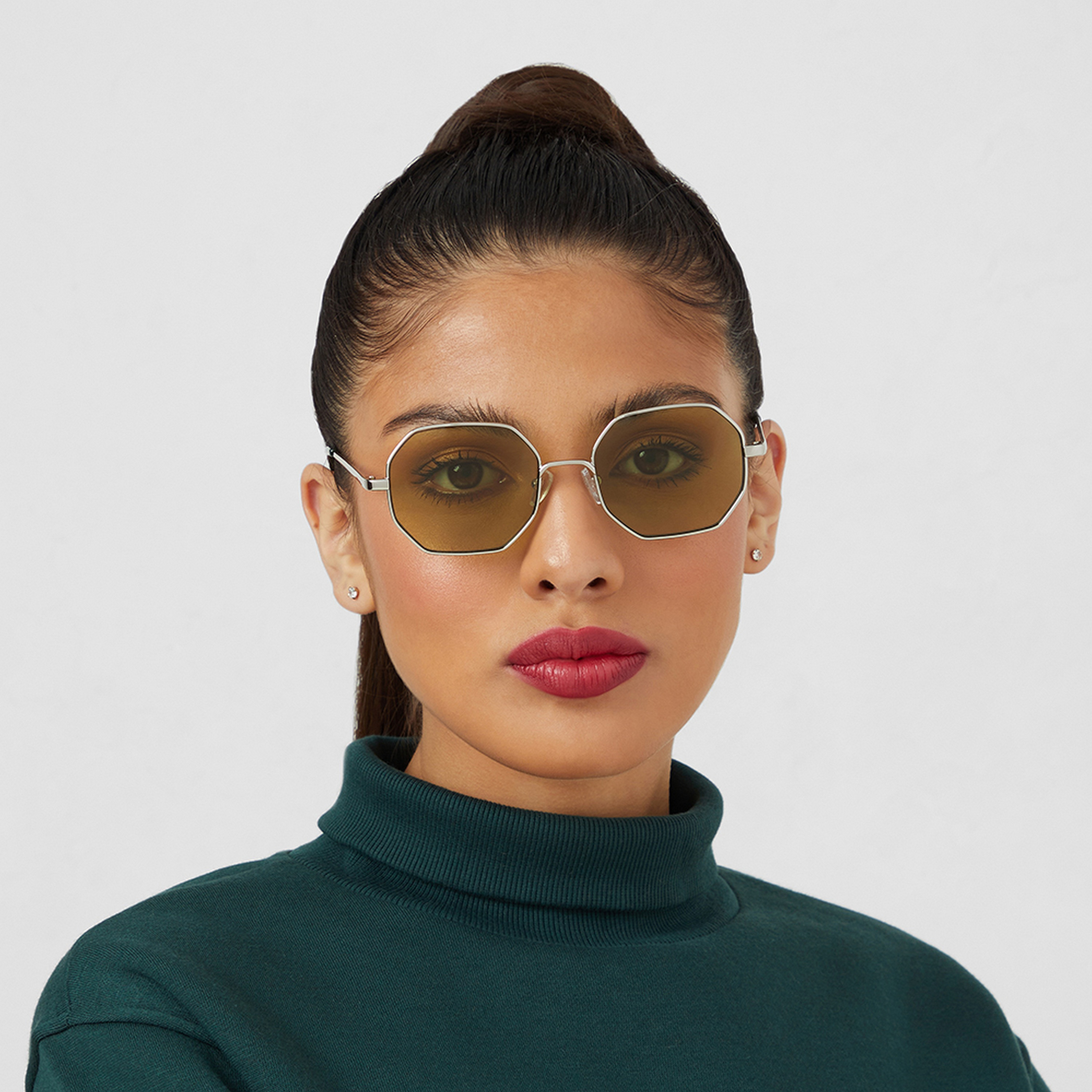 BlackOut Unisex Green Lens 53 mm Geometric Sunglasses | BLA-000103-1206-men-sunglasses-image-5