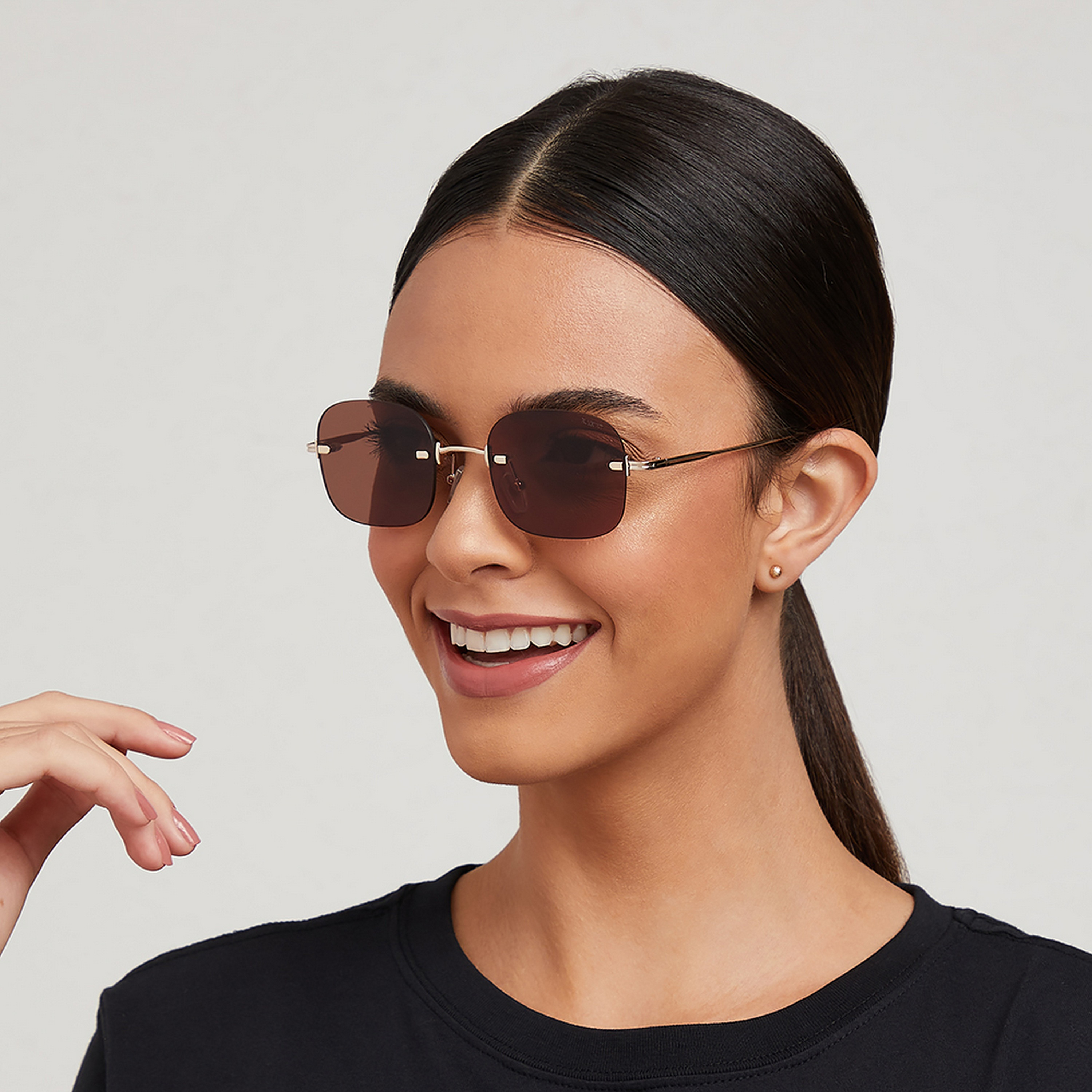 نظارة شمسية بعدسات بنية ذات مربعة من بلاك أوت أنجلينا مع 51 مم -women-sunglasses-image-5