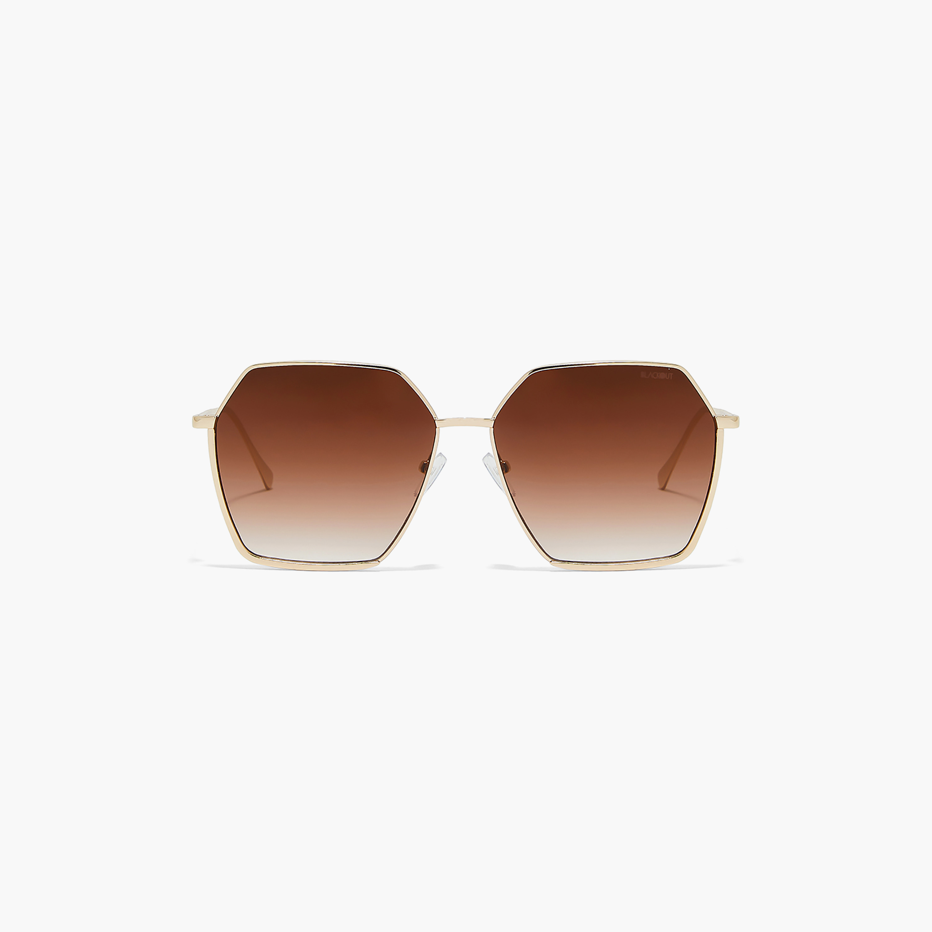 BlackOut Women Brown Lens 62 mm Hexagonal Sunglasses | BLA-000251-2904-women-sunglasses-image-3