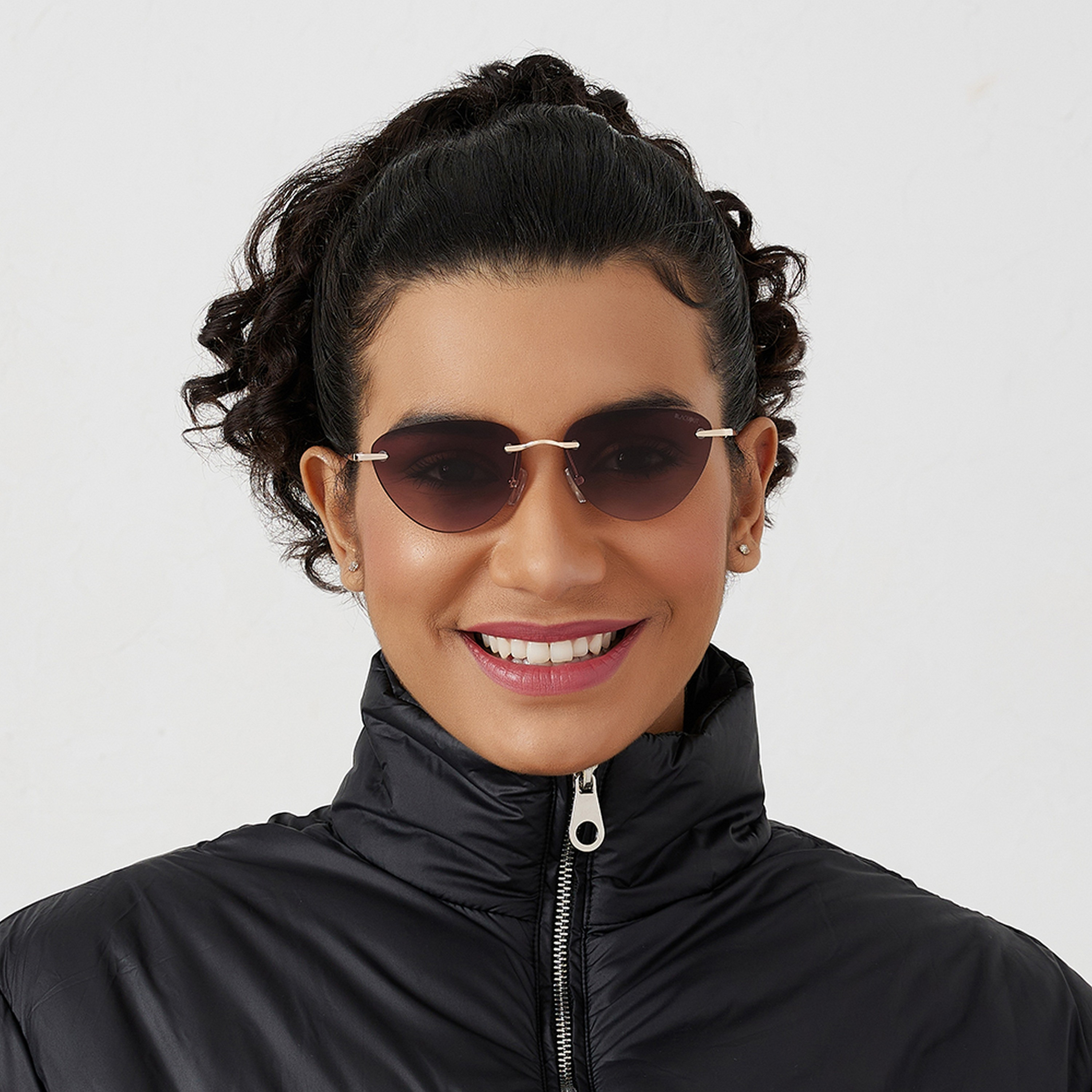 BlackOut MINIMALIST  Brown Lens 54 mm Cat Eye Sunglasses -women-sunglasses-image-4