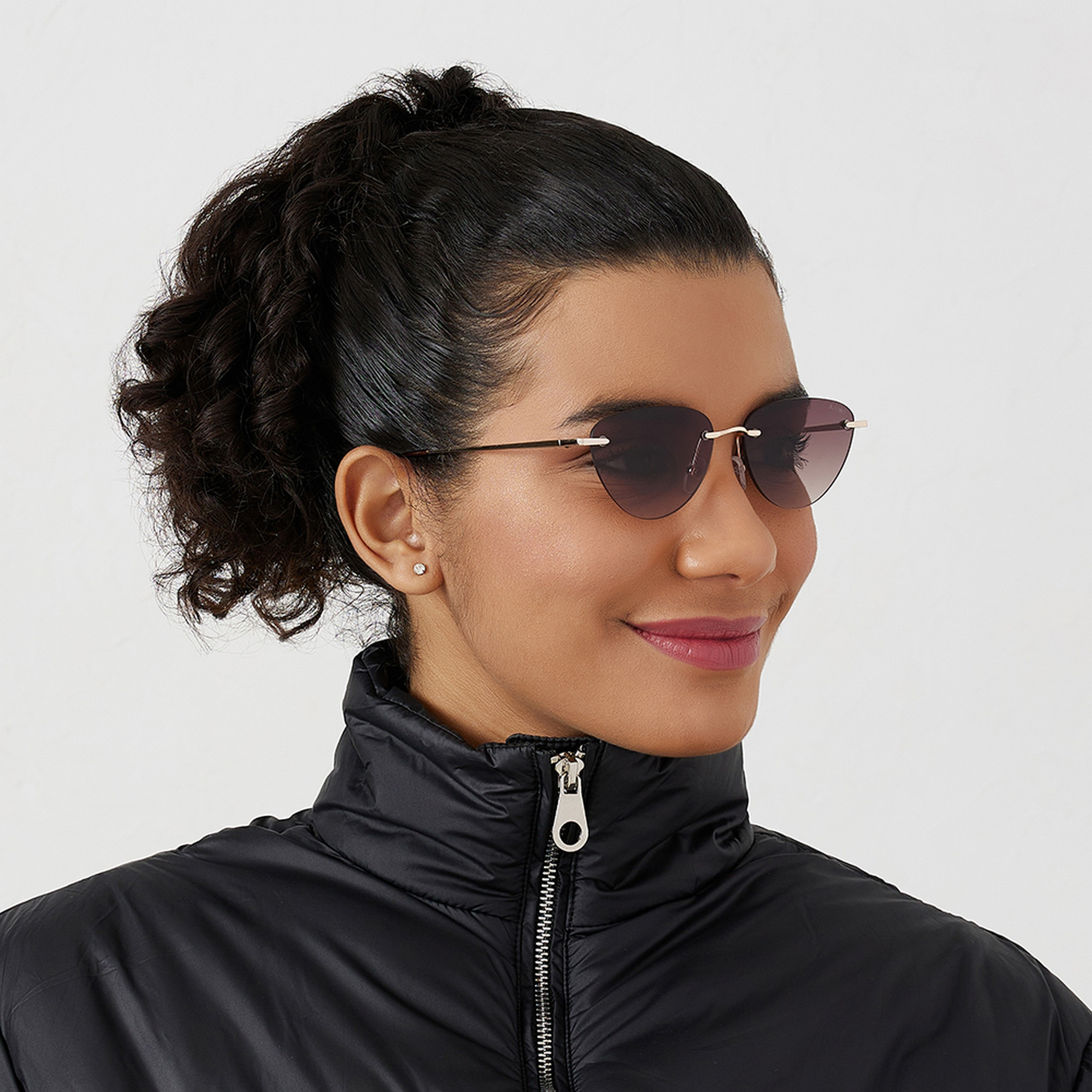 BlackOut MINIMALIST  Brown Lens 54 mm Cat Eye Sunglasses -women-sunglasses-image-5