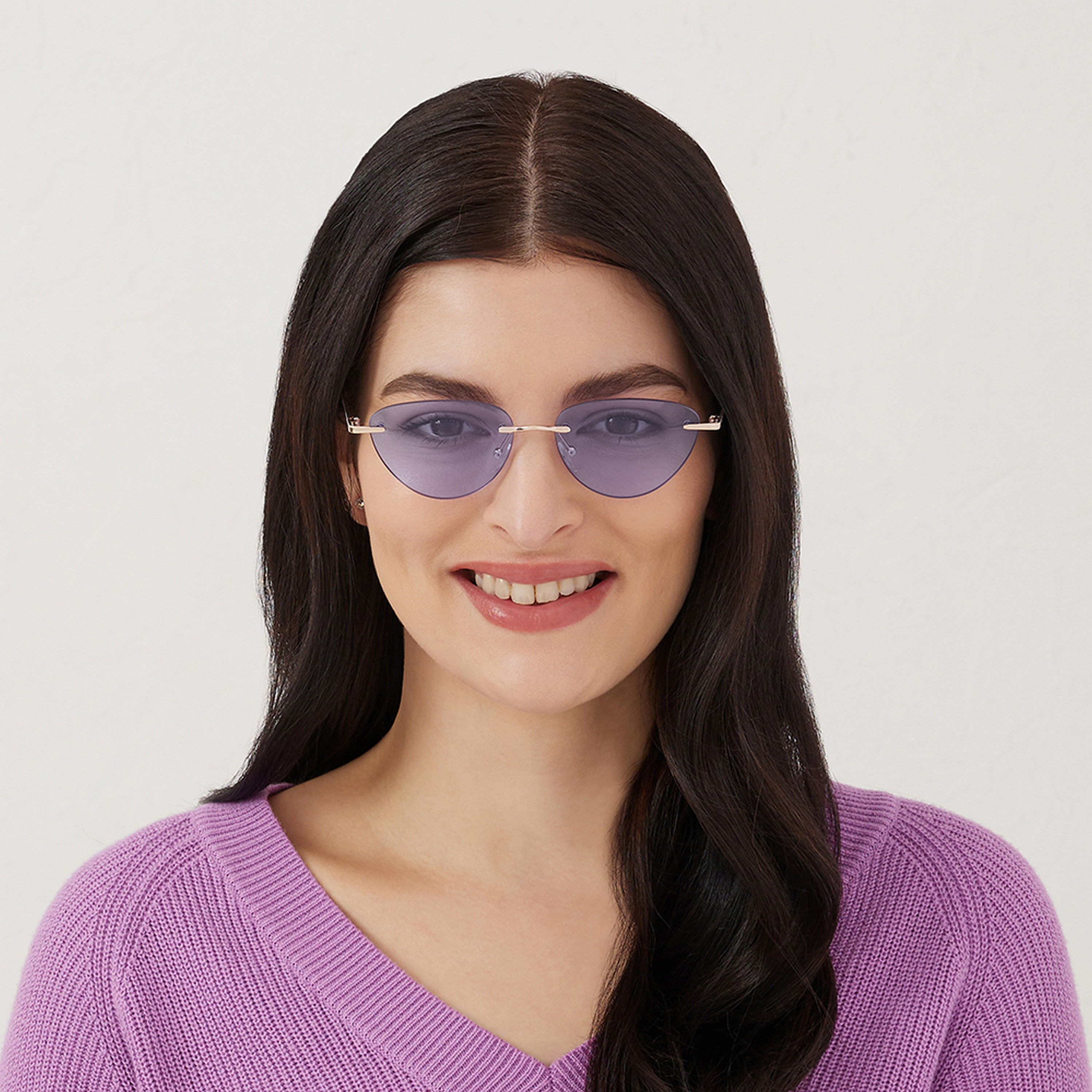 Womens purple store lens sunglasses