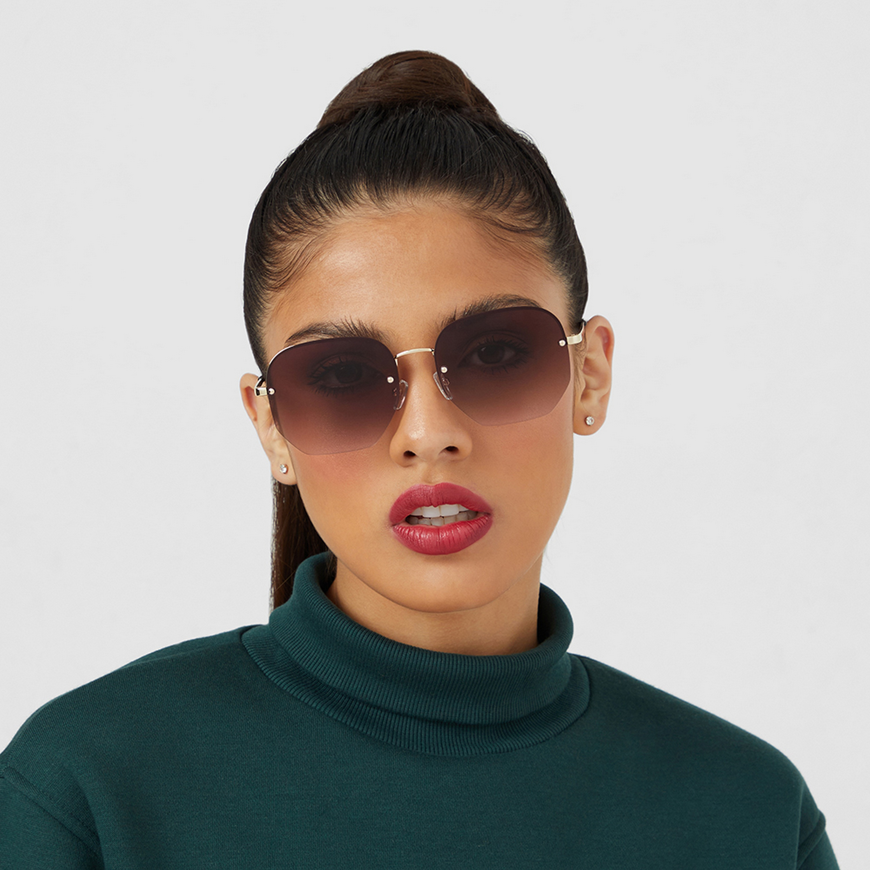 BlackOut NINA II  Brown Lens 60 mm Geometric Sunglasses -men-sunglasses-image-4