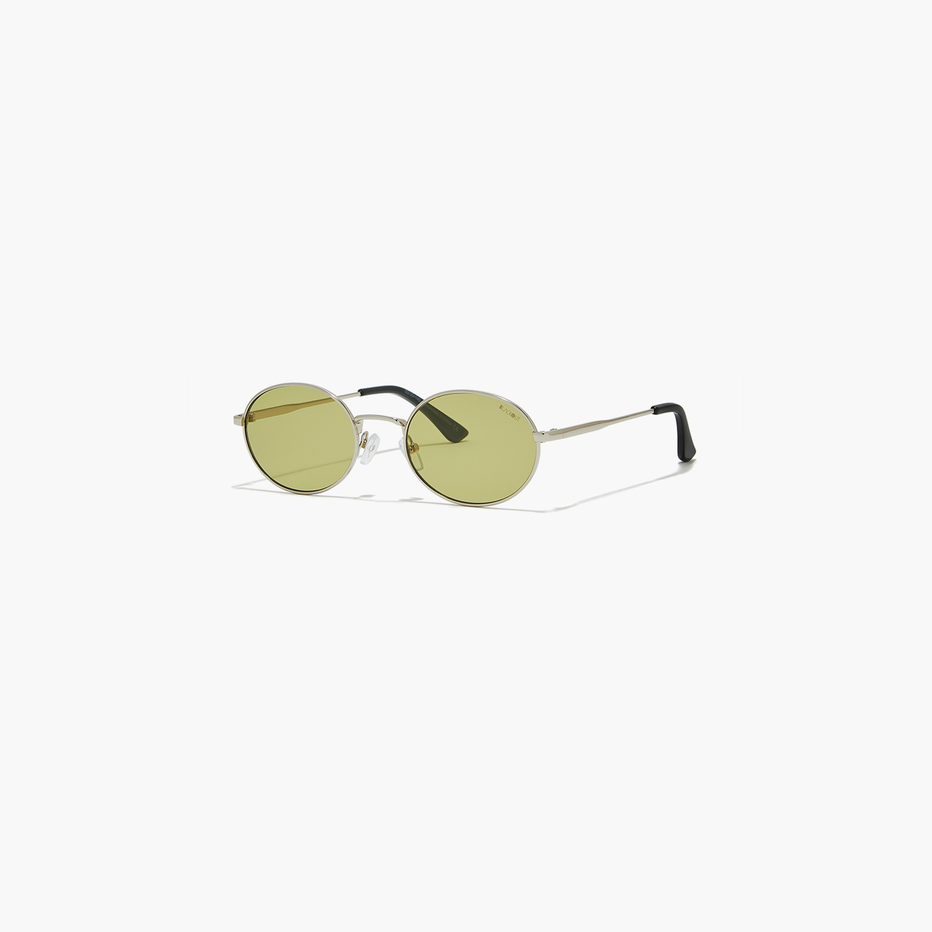 Buy Women s BlackOut Unisex Green Lens 53 mm Oval Sunglasses BLA