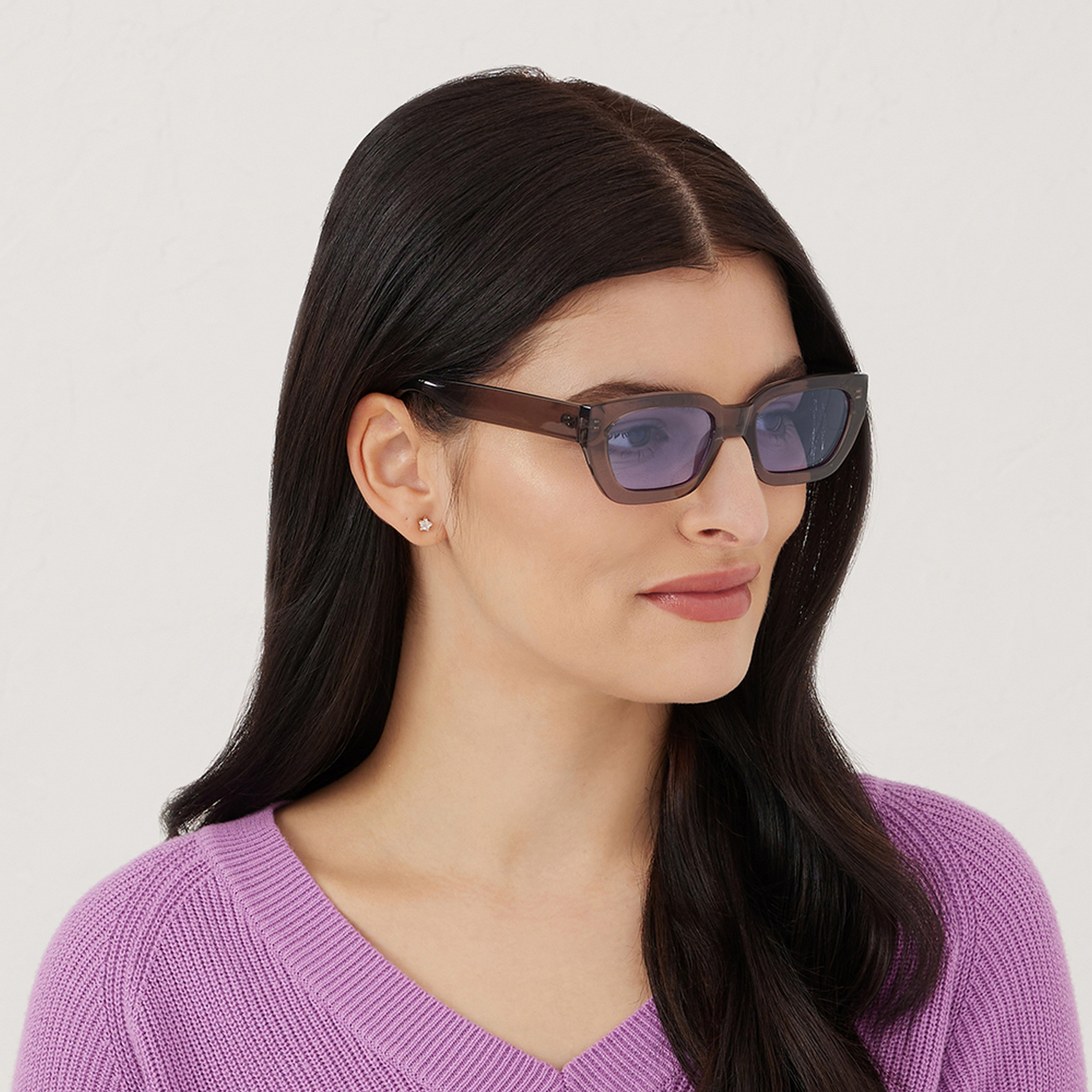 Womens purple cheap lens sunglasses