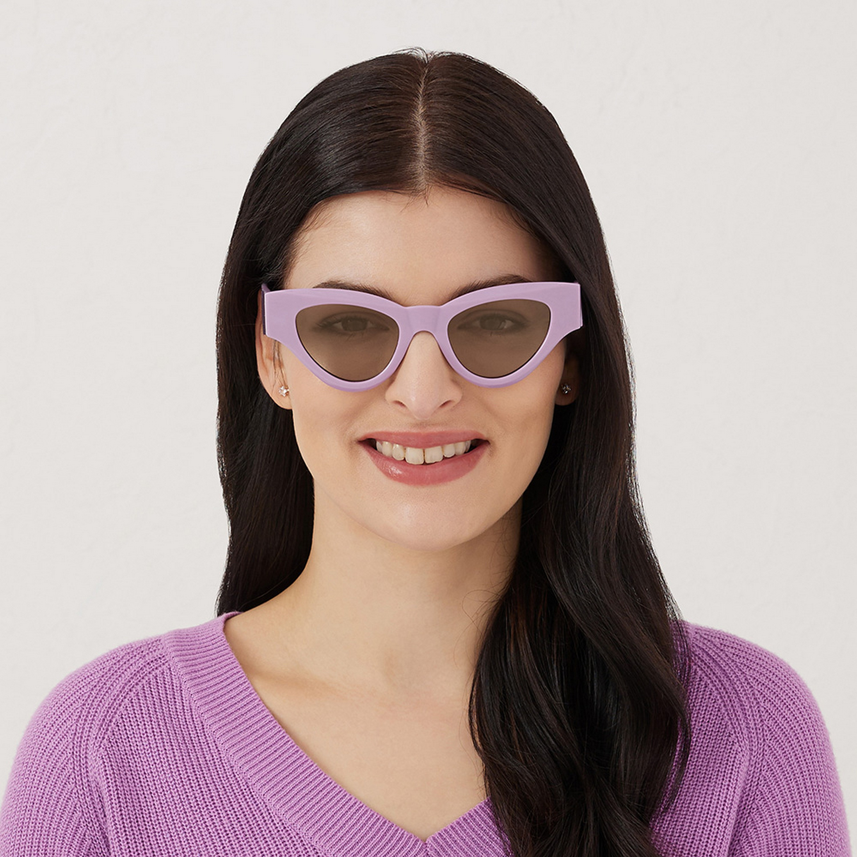 نظارة شمسية بعدسات البرتقالية ذات كات آي من بلاك أوت بيريوينكل مع50 مم -women-sunglasses-image-5