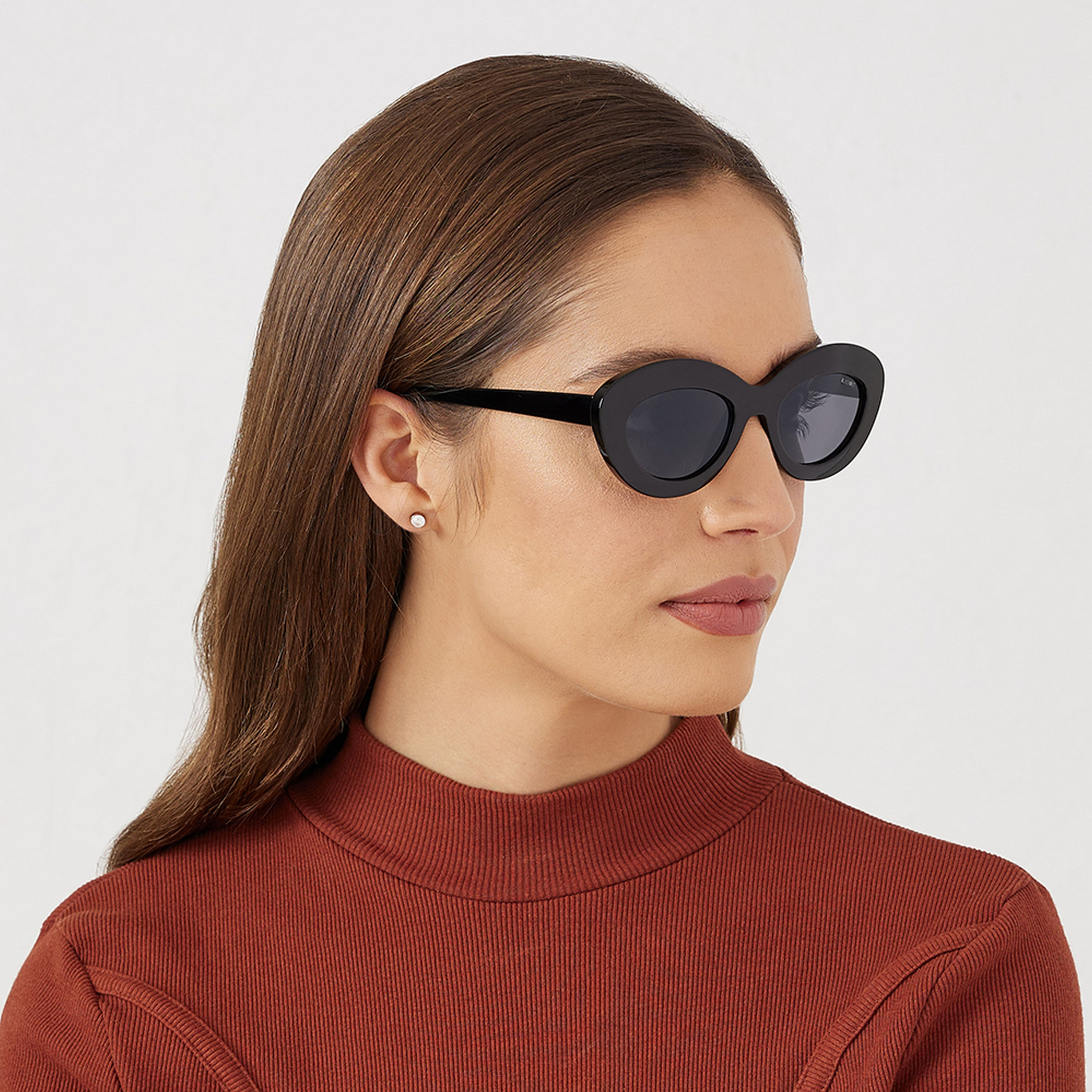 BlackOut Women Black Lens 50 mm Oval Sunglasses | BLA-000264-0101-women-sunglasses-image-6