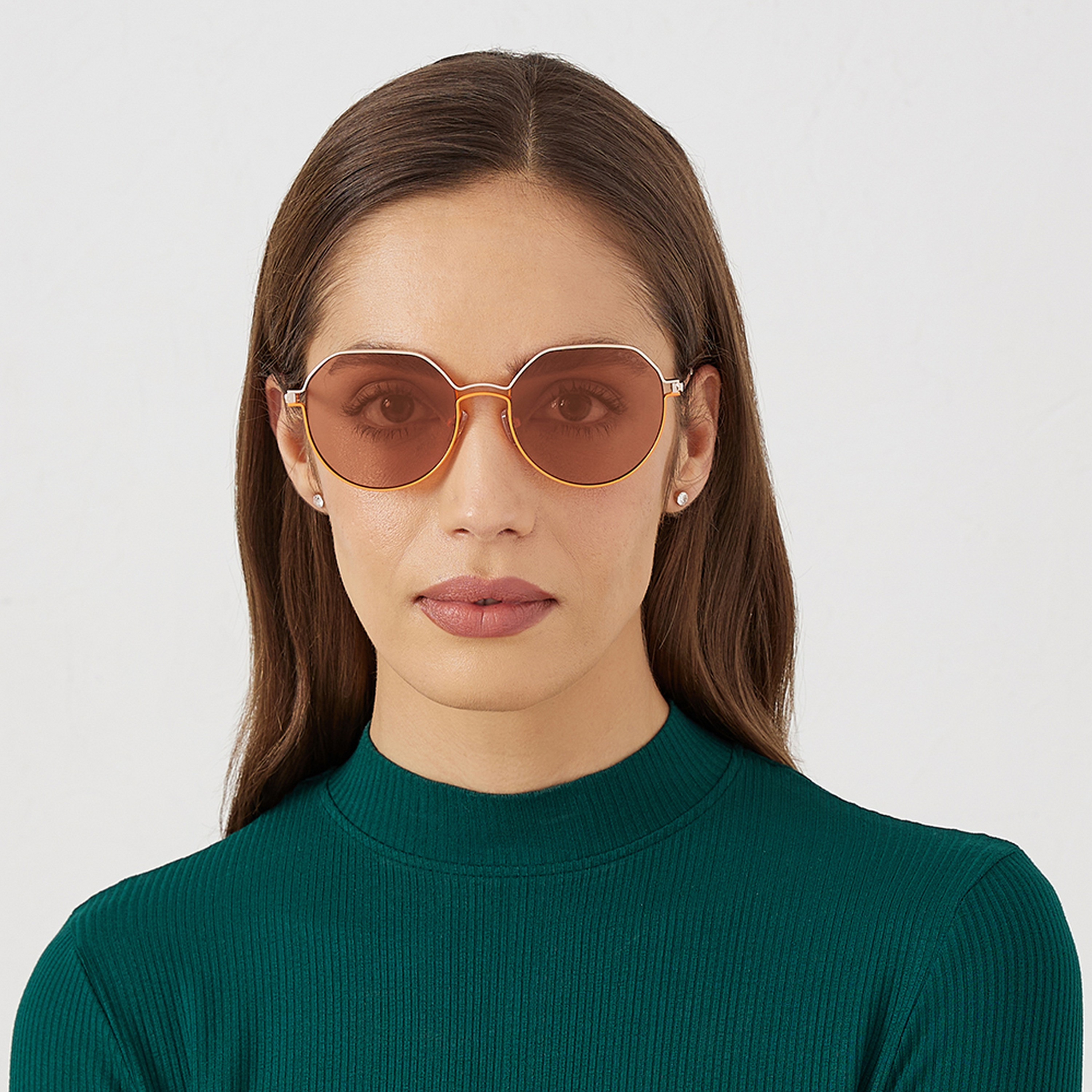 BlackOut Women Orange Lens 56 mm Round Sunglasses | BLA-000268-2908-women-sunglasses-image-5