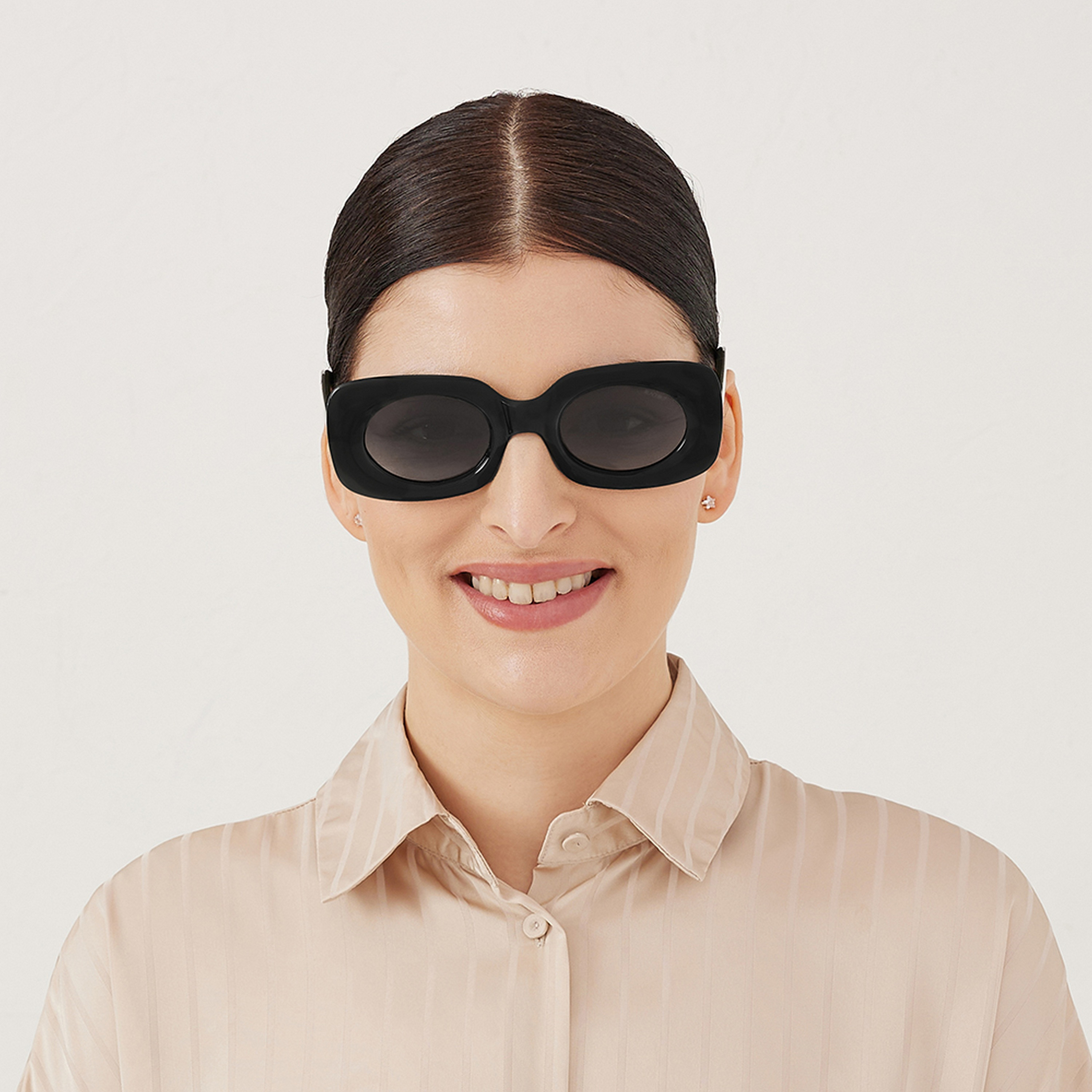 BlackOut Women Black Lens 49 mm Rectangle Sunglasses | BLA-000271-0101-women-sunglasses-image-5