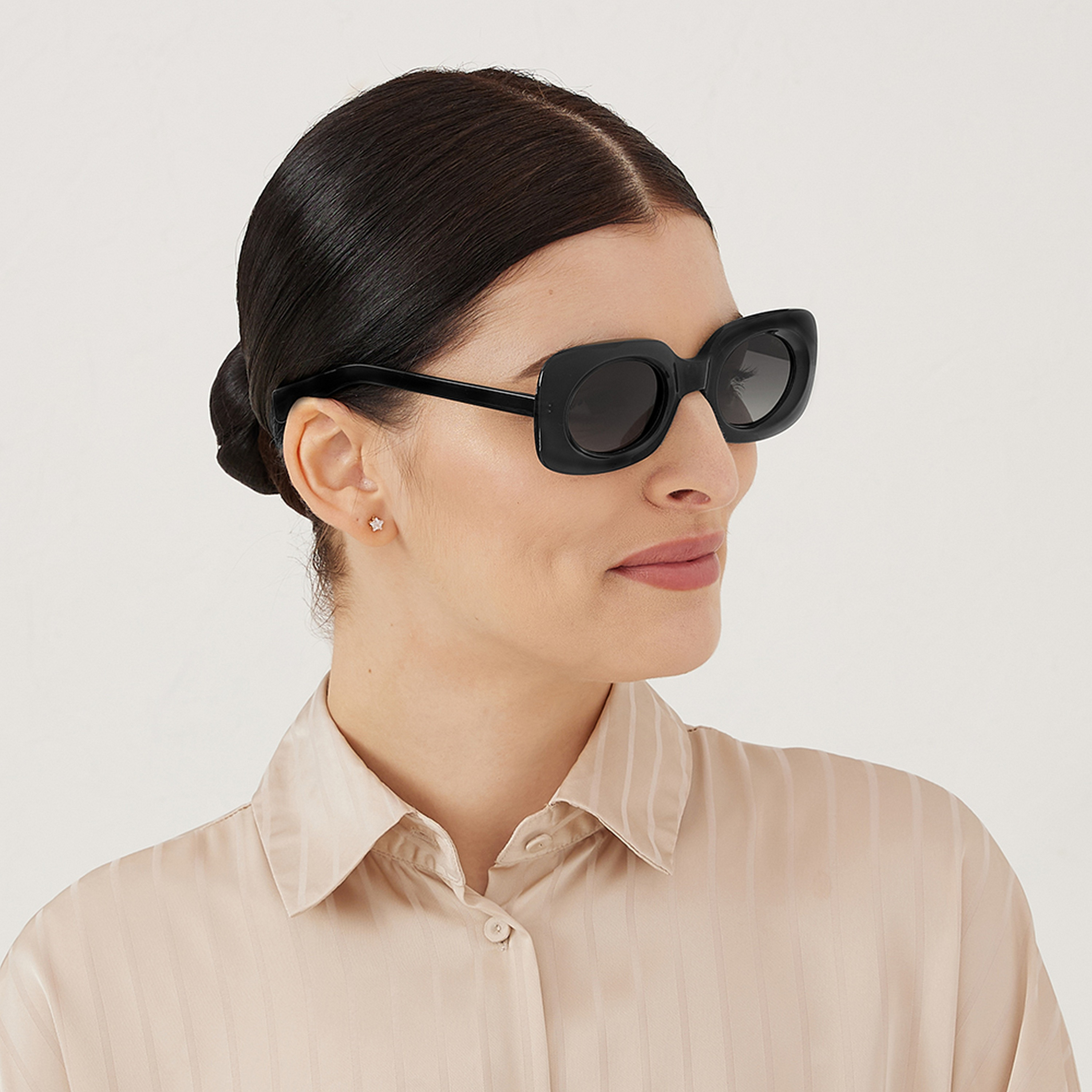 BlackOut Women Black Lens 49 mm Rectangle Sunglasses | BLA-000271-0101-women-sunglasses-image-6