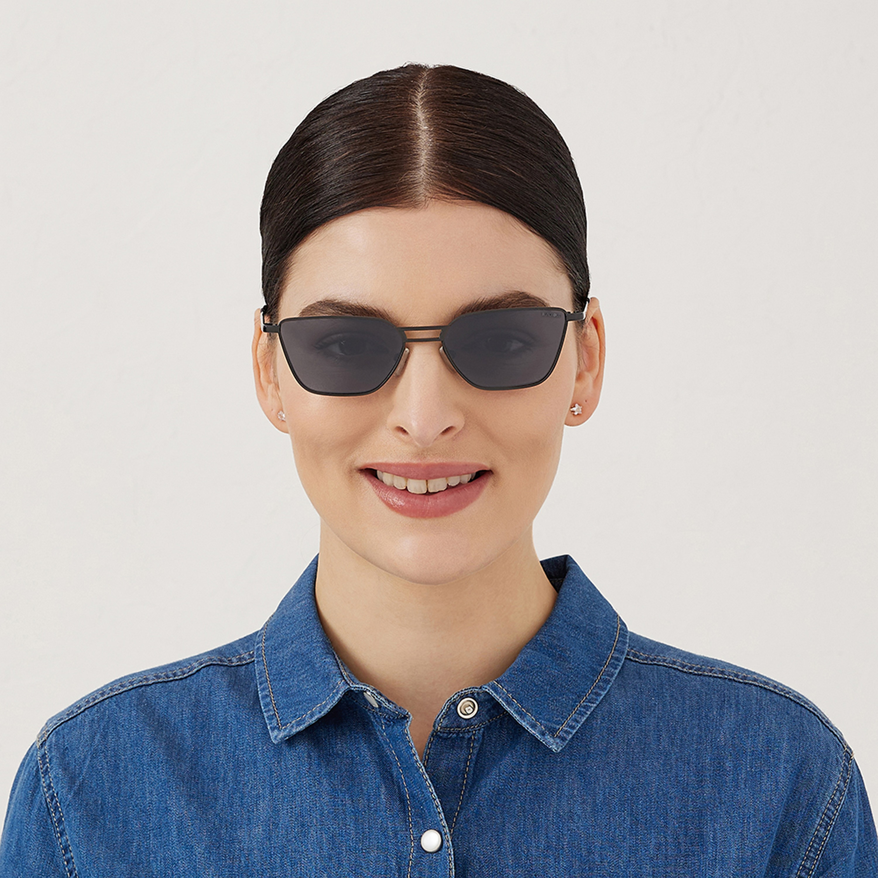 BlackOut Unisex Black Lens 56 mm Cat Eye Sunglasses | BLA-000272-0101-men-sunglasses-image-5