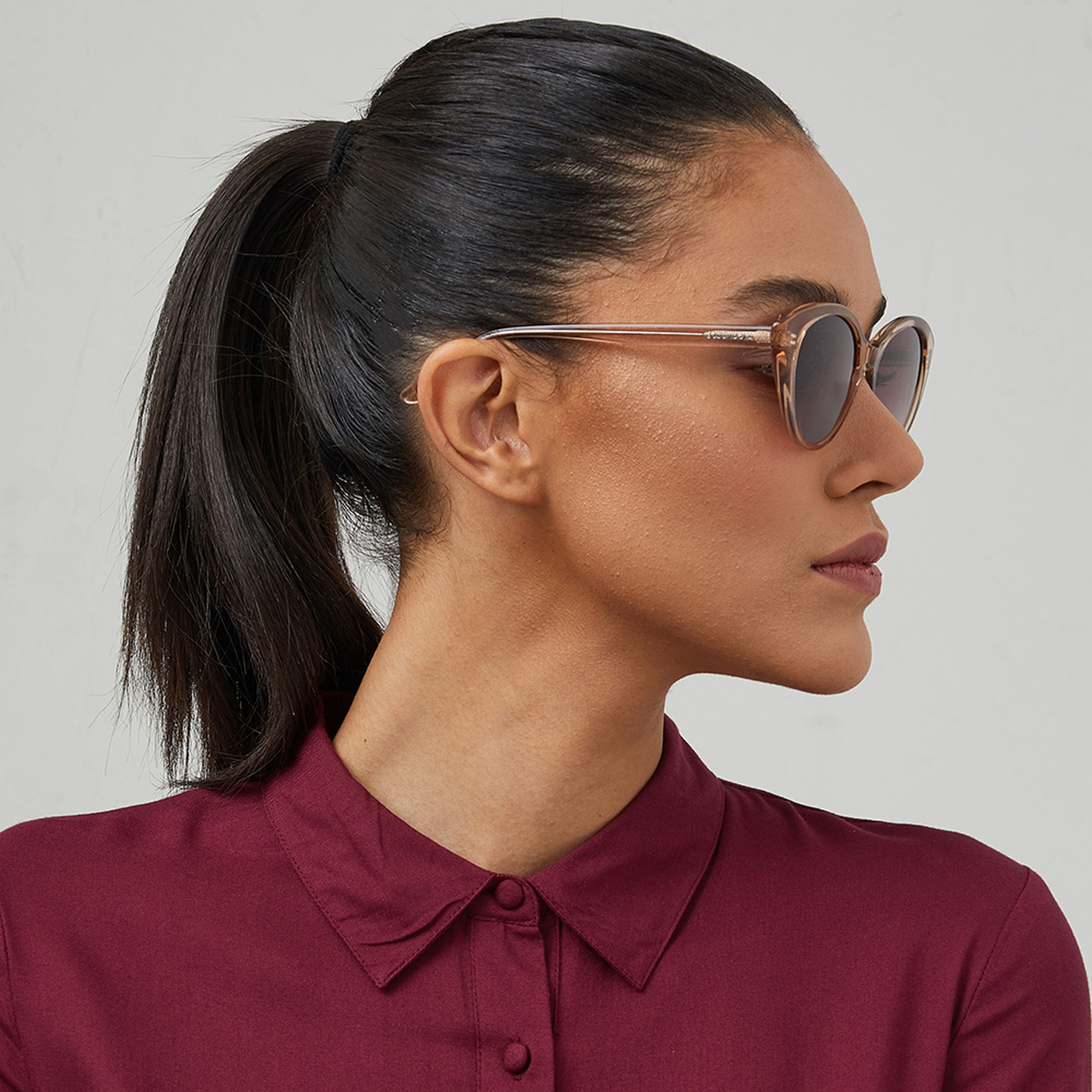 نظارة شمسية بعدسات بنية ذات كات آي من 30 ساندايز إن فوغ مع 52 مم -women-sunglasses-image-6