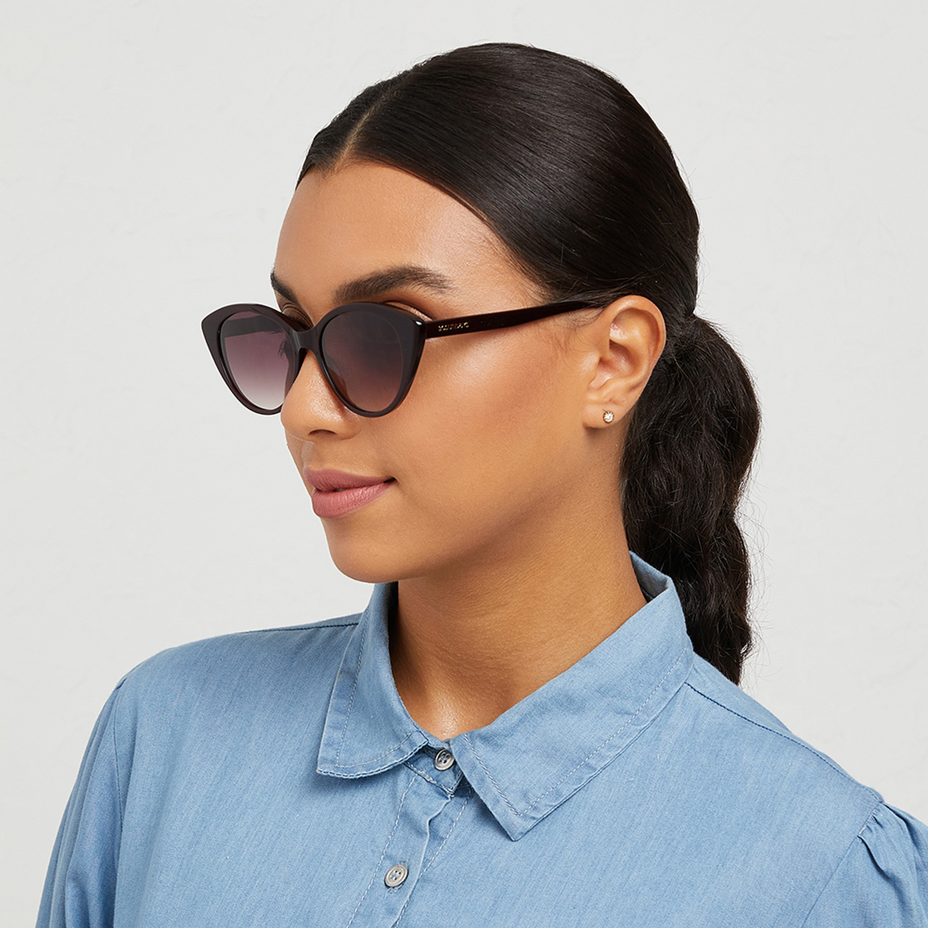 نظارة شمسية بعدسات بنية ذات كات آي من 30 ساندايز إن فوغ مع 52 مم -women-sunglasses-image-5