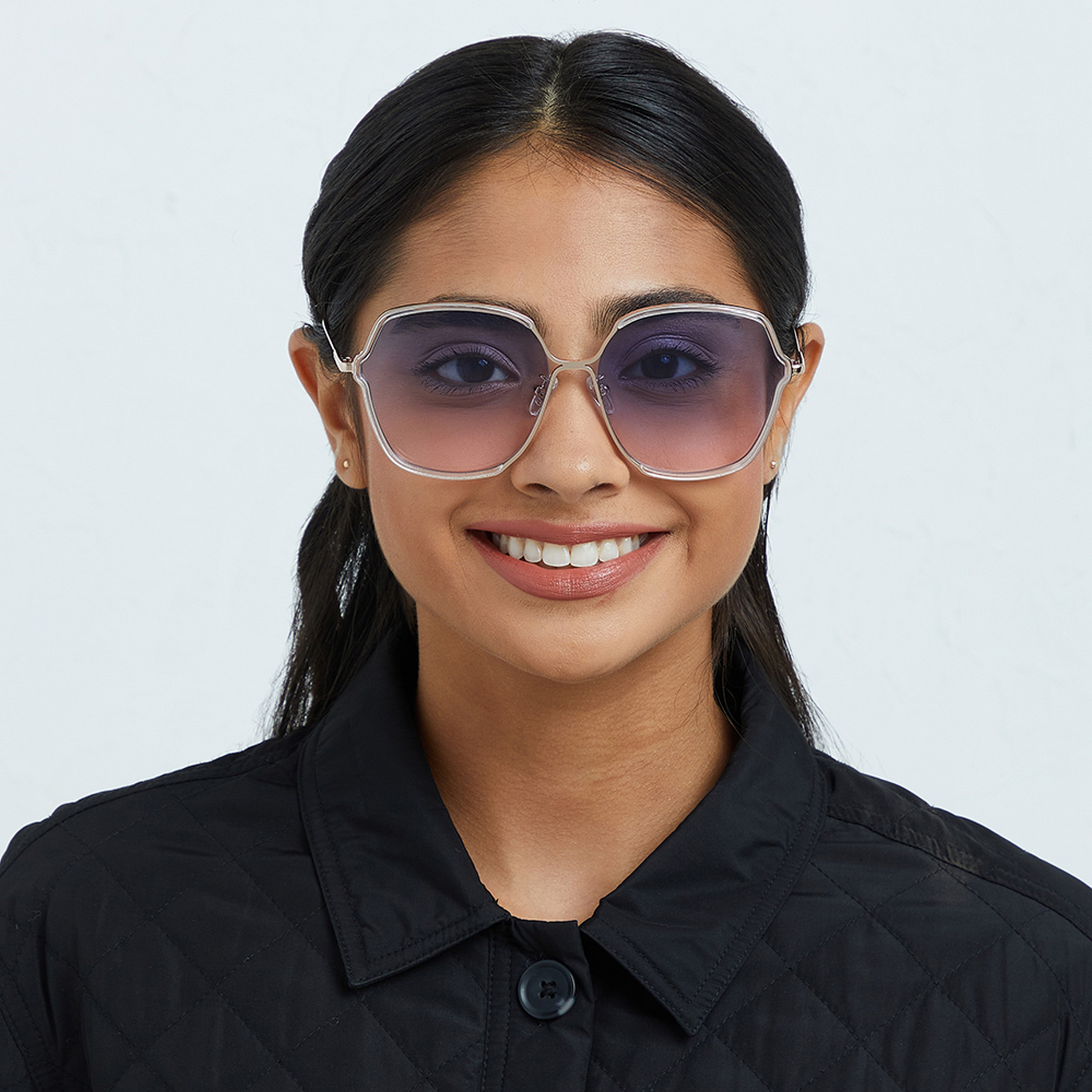 نظارة شمسية بعدسات زرقاء ذات كبيرة الحجم من 30 ساندايز كلاس أكت مع 61 مم -women-sunglasses-image-4