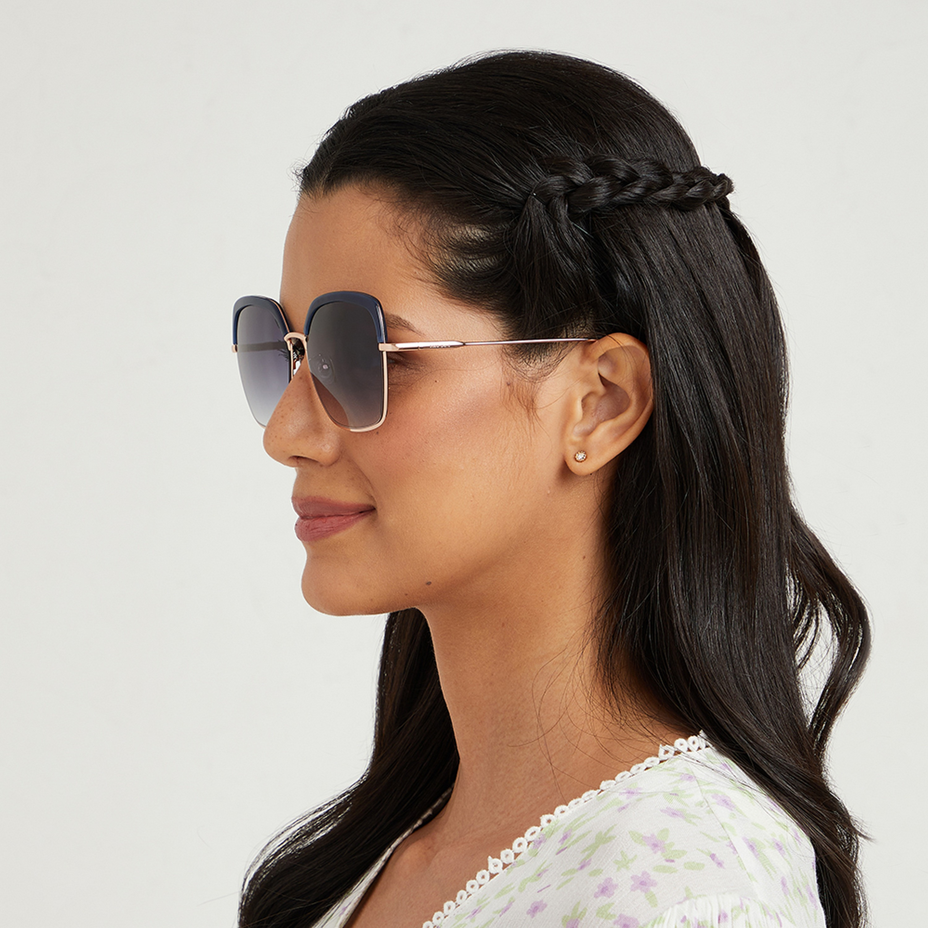 30Sundays Women Blue Lens 56 mm Oversized Sunglasses | 30S-000118-2302-women-sunglasses-image-6